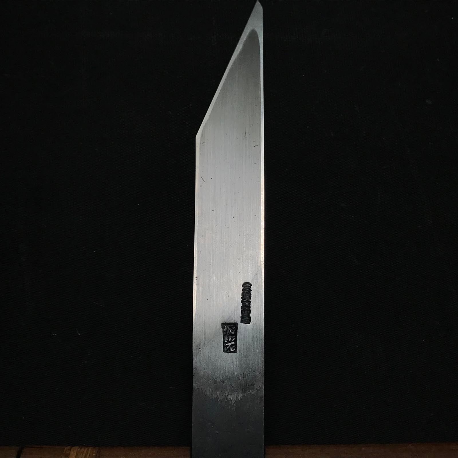 Old stock Sakamitsu 1st generation Kiridashi Kokatana with white steel 掘出し物 初代坂光作 厚手切出し小刀 右 24mm