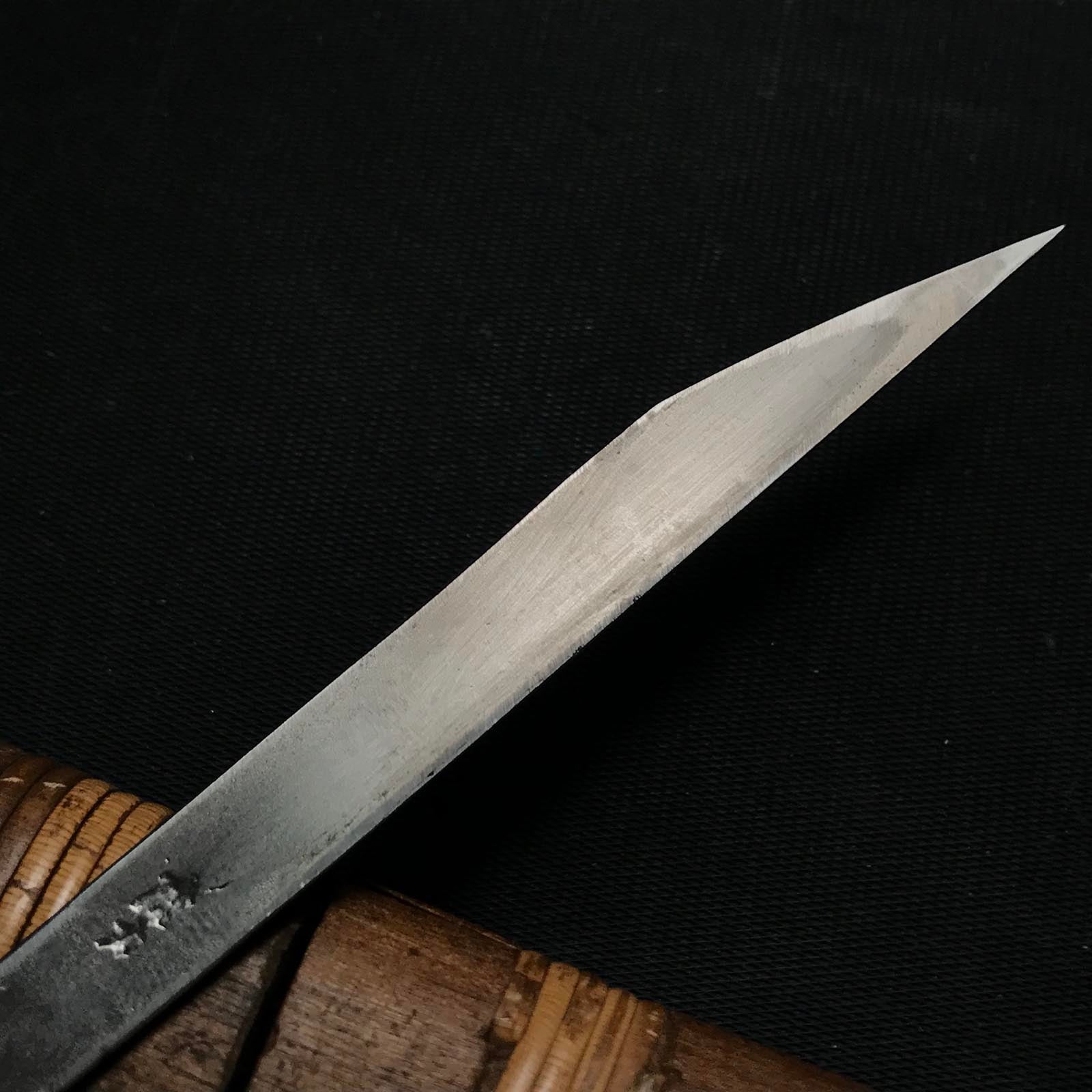 Old stock Toramaru kiridashi Kokatana with white steel 掘出し物 虎丸 細切出小刀 右 9mm
