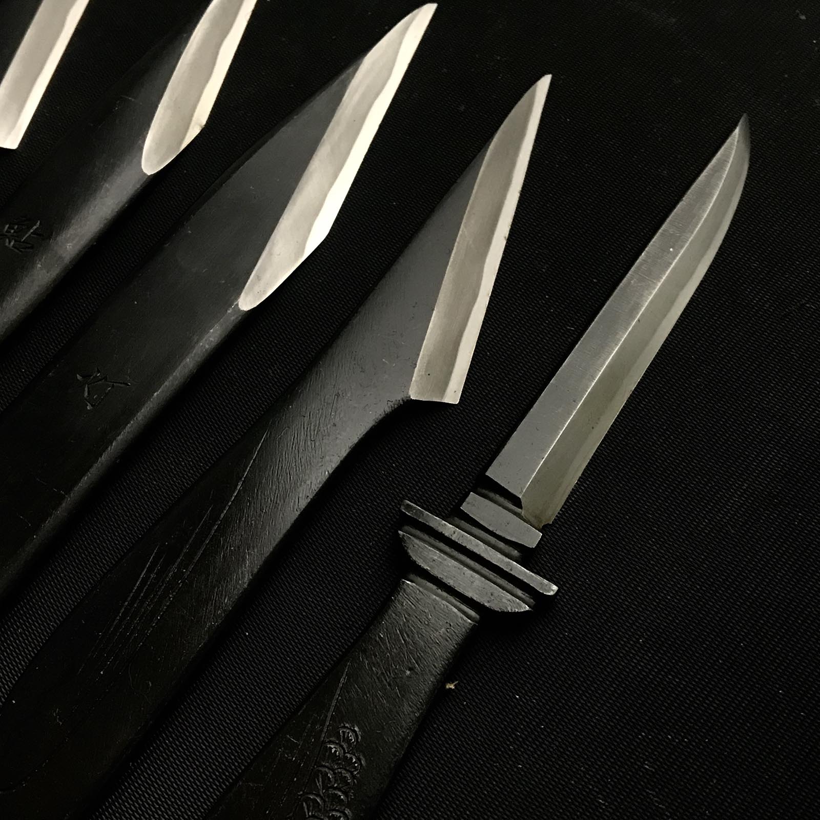 Old stock Sukemaru 3rd Kiridashi Set by Kanda Kioku 掘出し物 碓氷金三郎 三代目助丸作 切出し 五本組