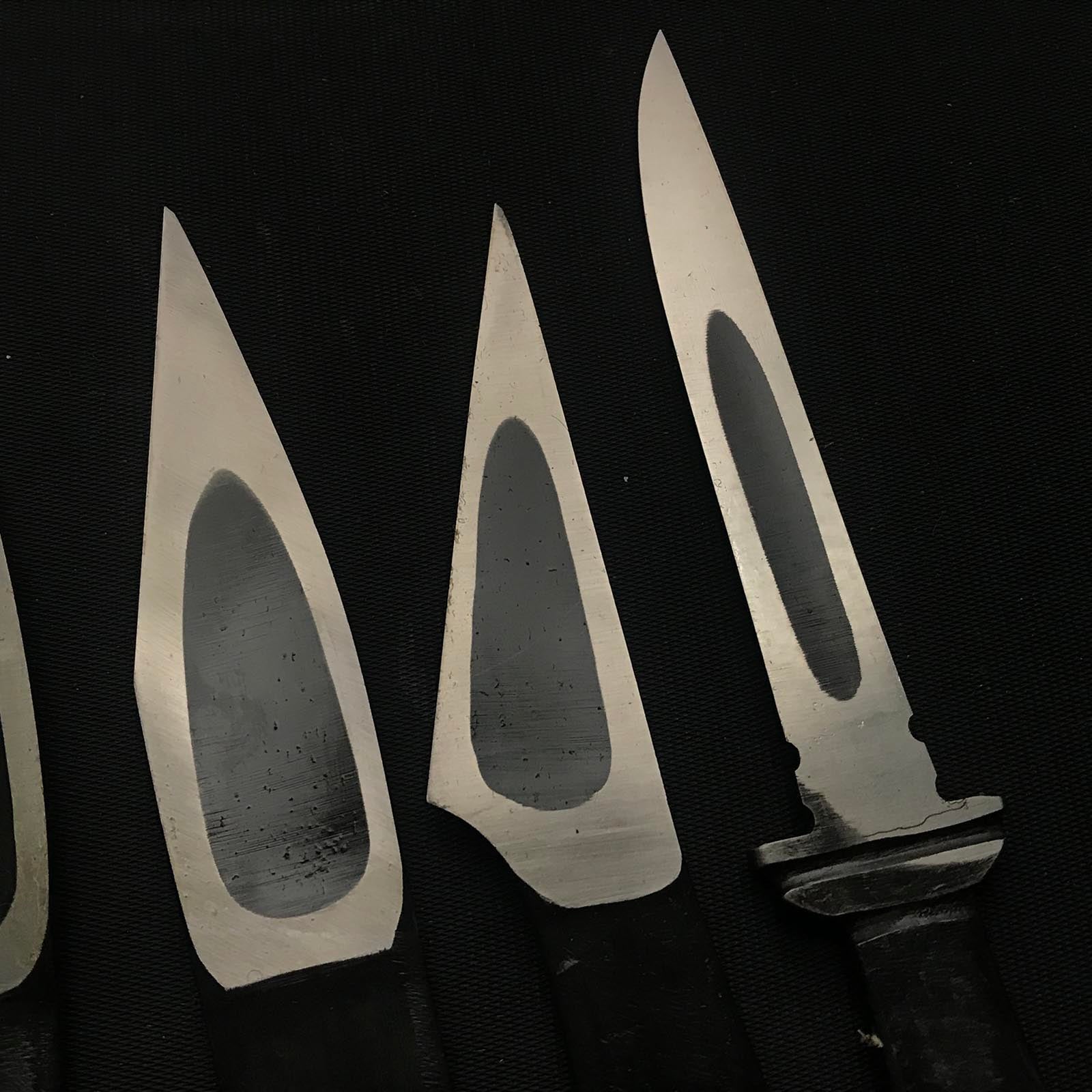 Old stock Sukemaru 3rd Kiridashi Set by Kanda Kioku 掘出し物 碓氷金三郎 三代目助丸作 切出し 五本組