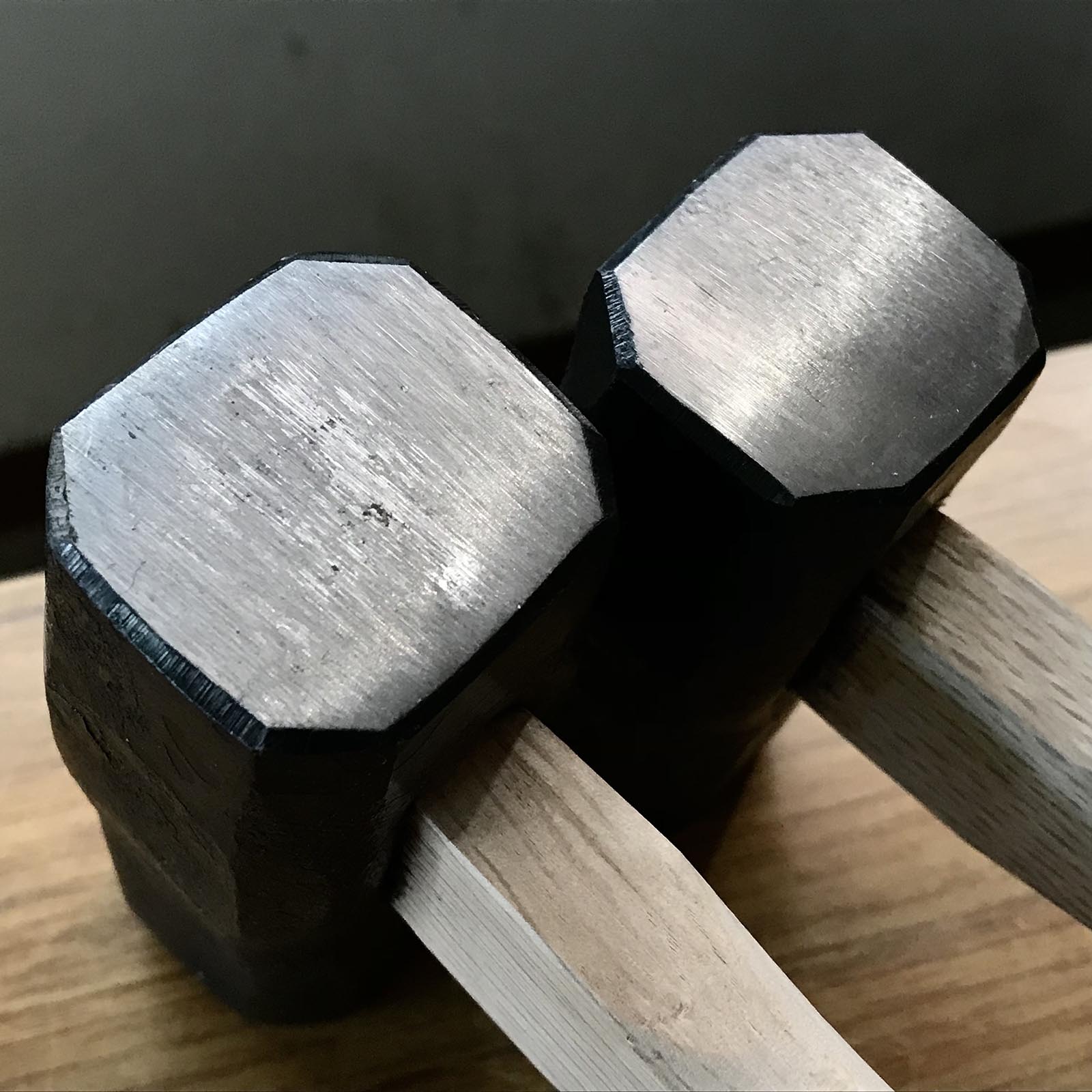 鍛冶屋道具 火造槌柄付 1.1kg, 1.3kg