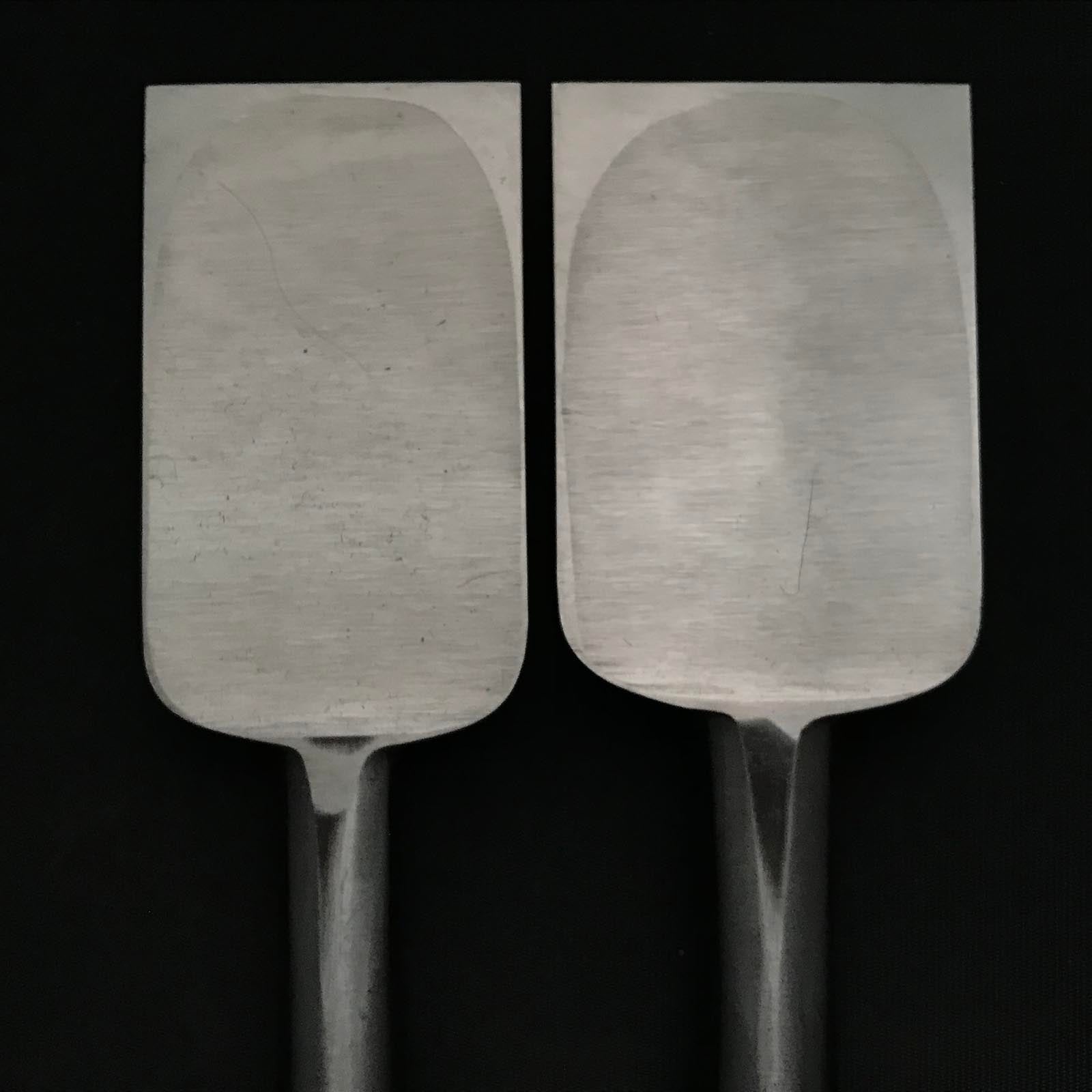 Old stock Hirotsugu Timber chisels 掘出し物 廣貢 叩鑿 60mm 54mm Tatakinomi