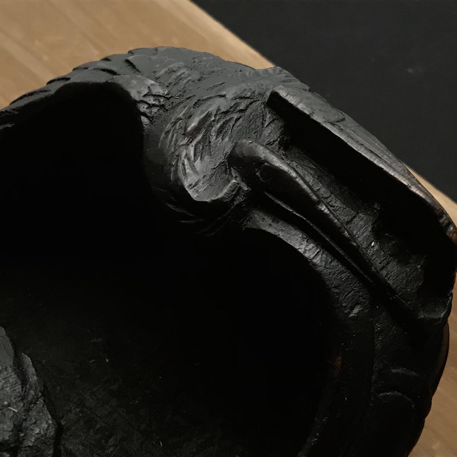 #1 Japanese Carpenter Ink Pot Traditional Measuring Tools Sumitsubo by Tsubo Tame 坪為作 墨壺 鶴亀 290mm