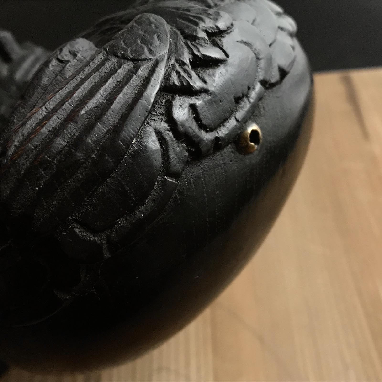 #1 Japanese Carpenter Ink Pot Traditional Measuring Tools Sumitsubo by Tsubo Tame 坪為作 墨壺 鶴亀 290mm