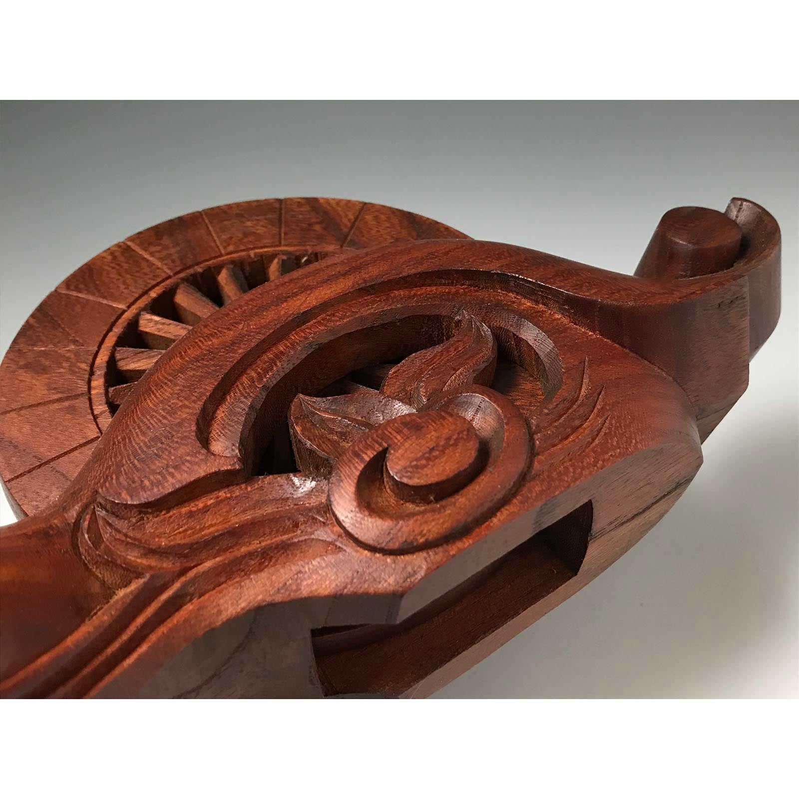 #ST41 Japanese Carpenter Ink Pot Traditional Measuring Tools Sumitsubo by Ichimonji Masakane 一文字正兼作 墨壺 欅 330mm