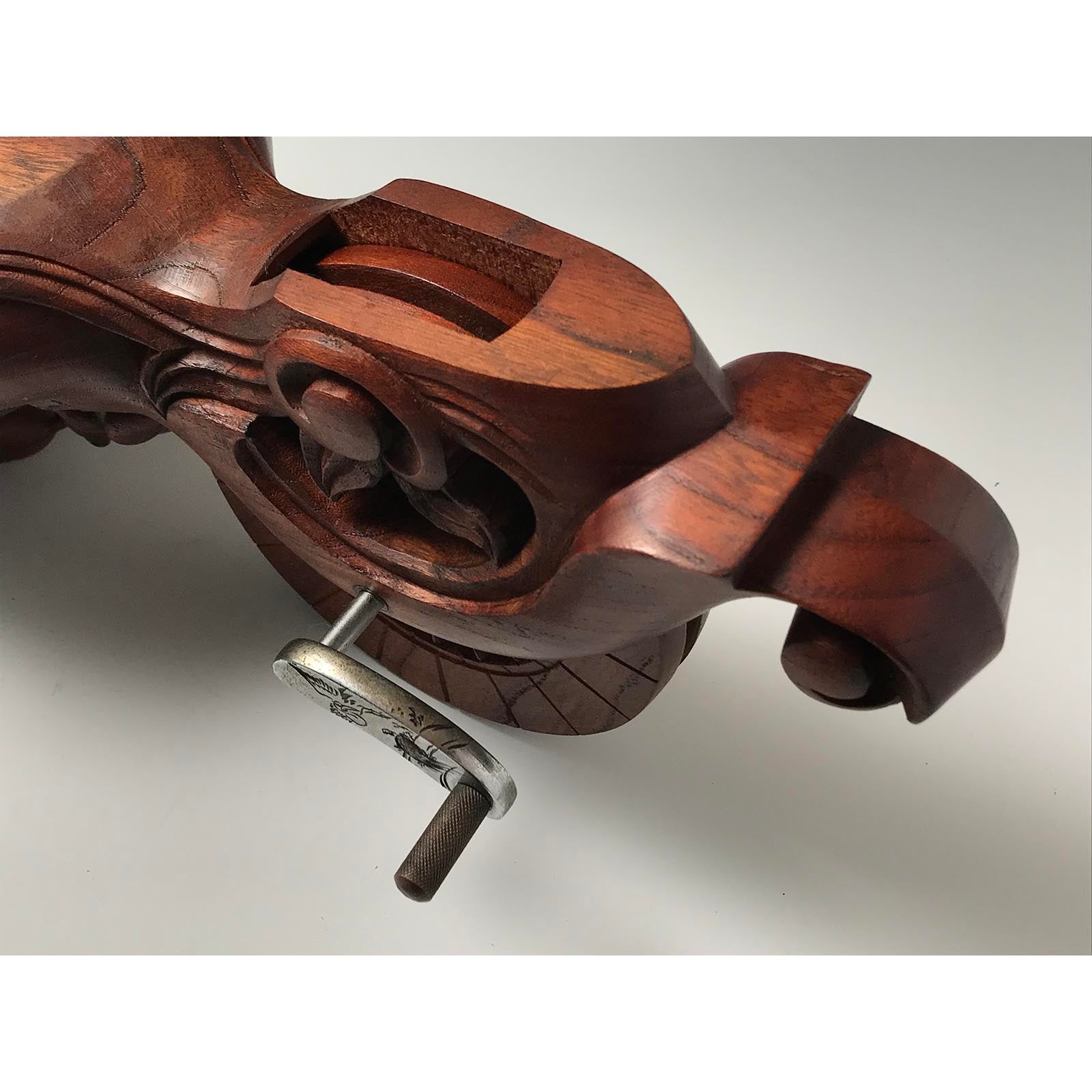 #ST41 Japanese Carpenter Ink Pot Traditional Measuring Tools Sumitsubo by Ichimonji Masakane 一文字正兼作 墨壺 欅 330mm