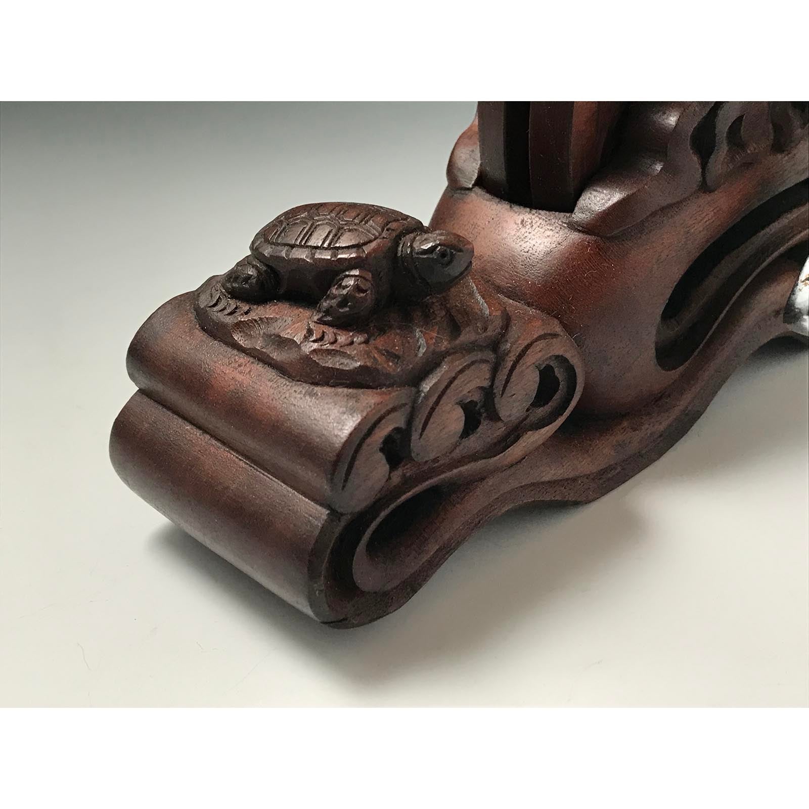 #ST40 Japanese Carpenter Ink Pot Traditional Measuring Tools Sumitsubo by Ichimonji Masakane 一文字正兼作 墨壺 欅 360mm