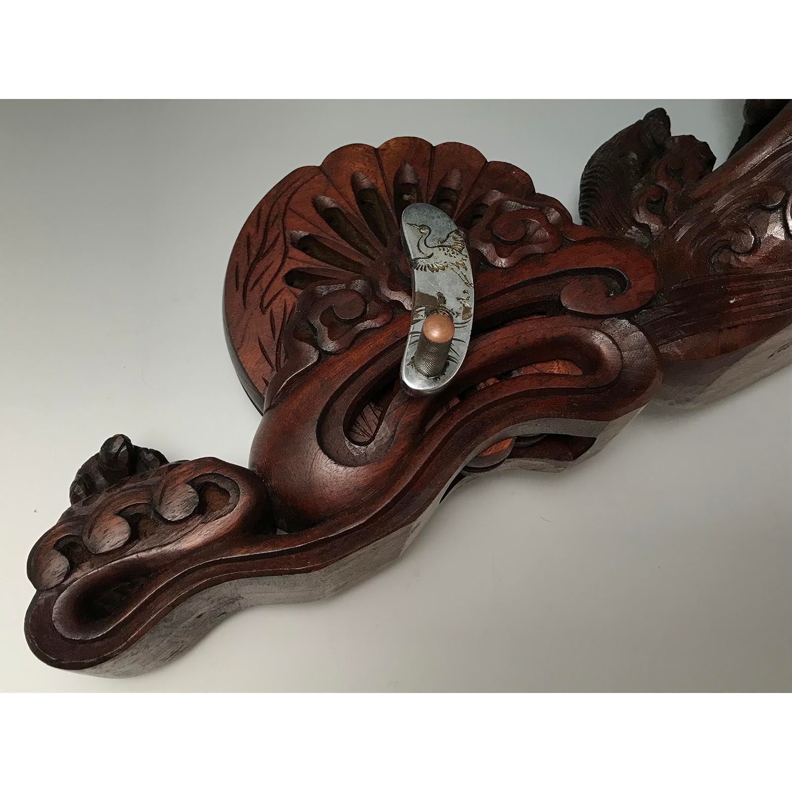 #ST40 Japanese Carpenter Ink Pot Traditional Measuring Tools Sumitsubo by Ichimonji Masakane 一文字正兼作 墨壺 欅 360mm