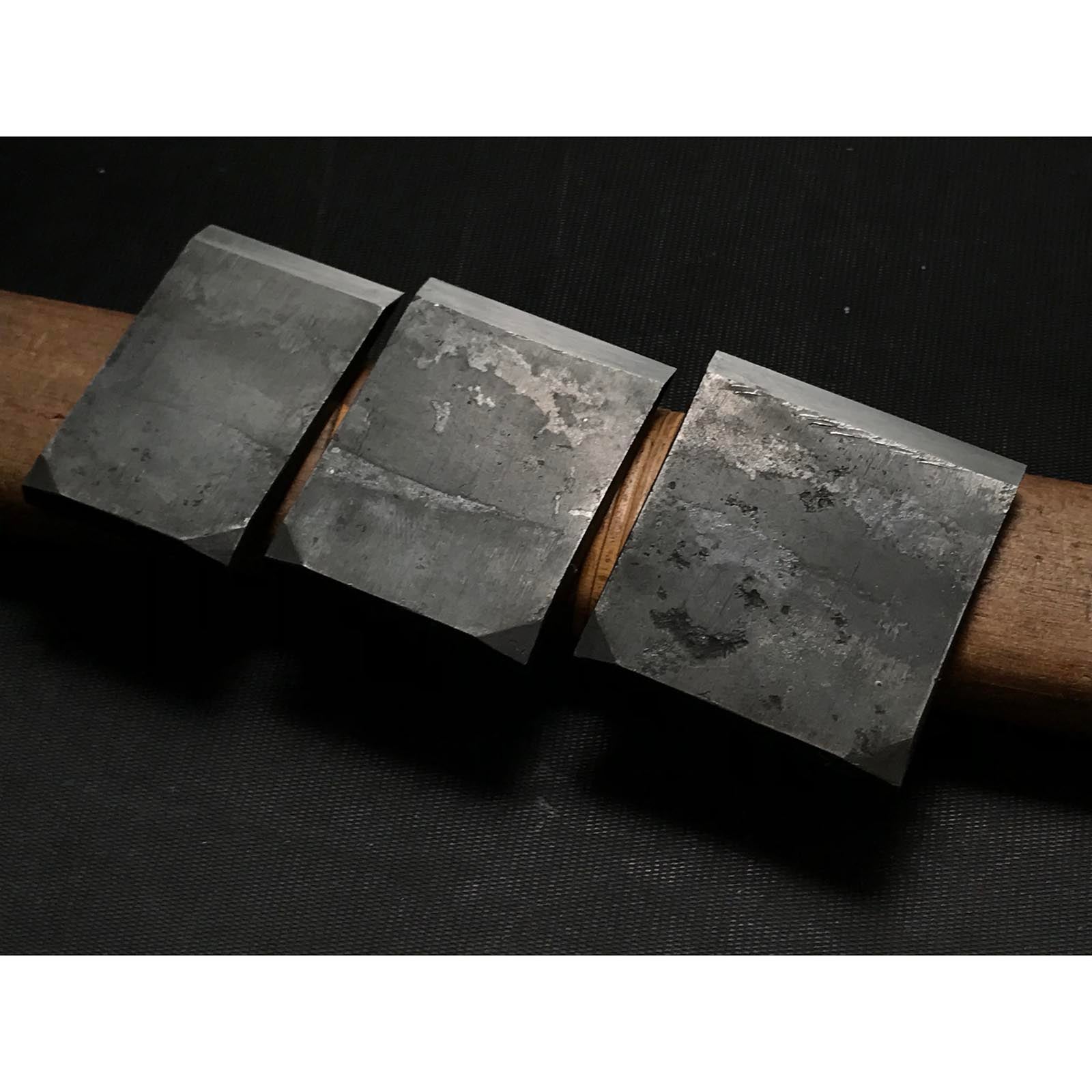 Hyobu Small Plane Blades (Kanna) by Nakano Takeo with Chipbreaker 中野武夫作 小鉋鉋刃 裏金付 兵部 36,42,48,54mm