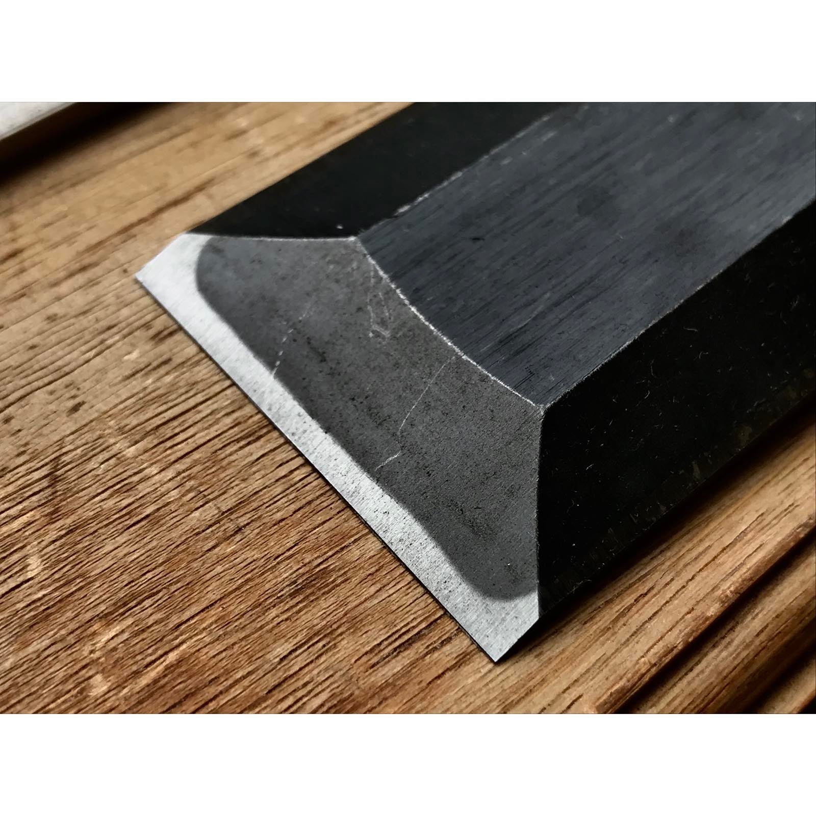 Old stock Hidari-Munekatsu Bench chisels set by Suzuki Shousuke 掘出し物 左宗勝 鈴木章助作 追入組鑿 Orenomi