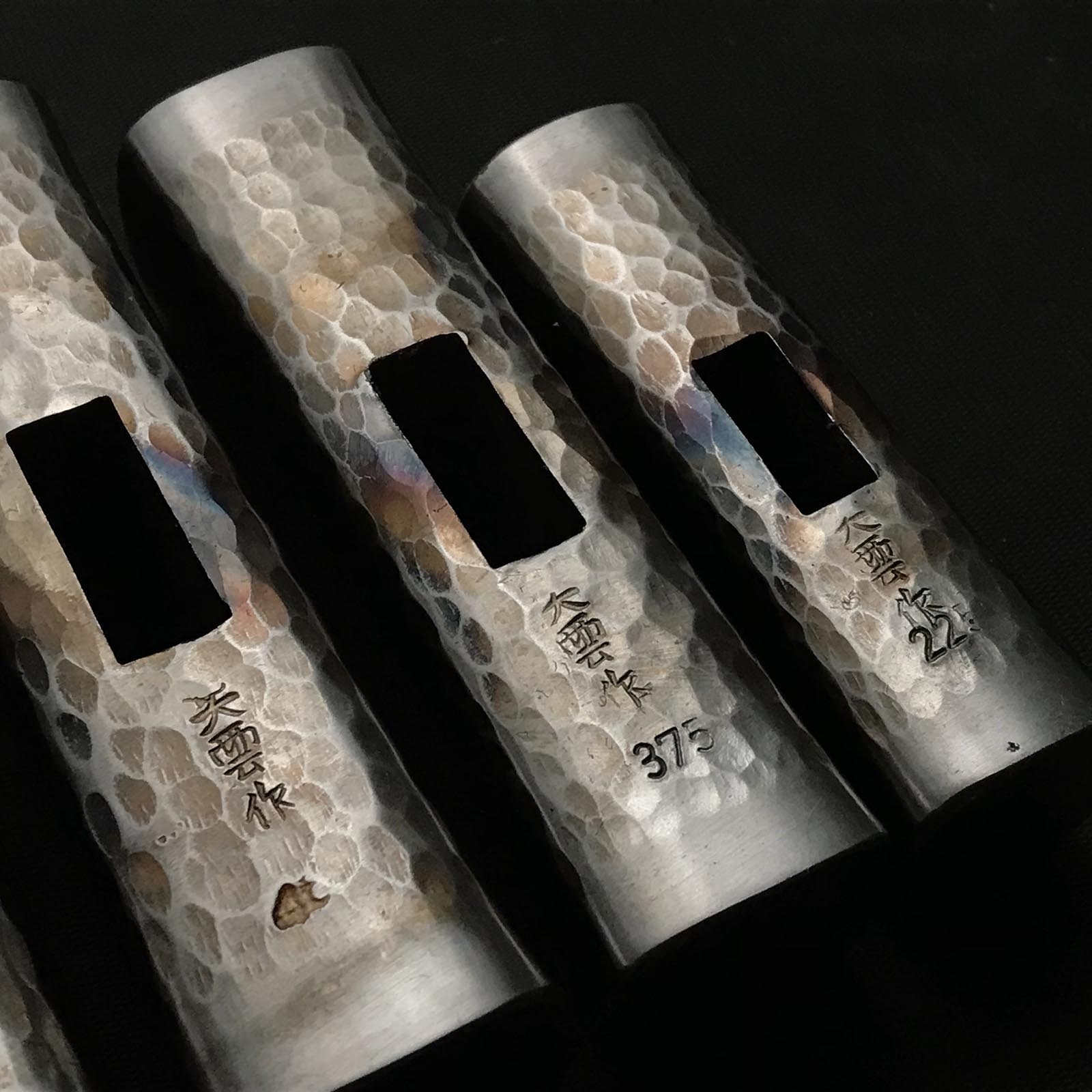 Tenun Tsuchime Finish Square Hammers _ 天雲作 槌目 四角玄翁 Genno