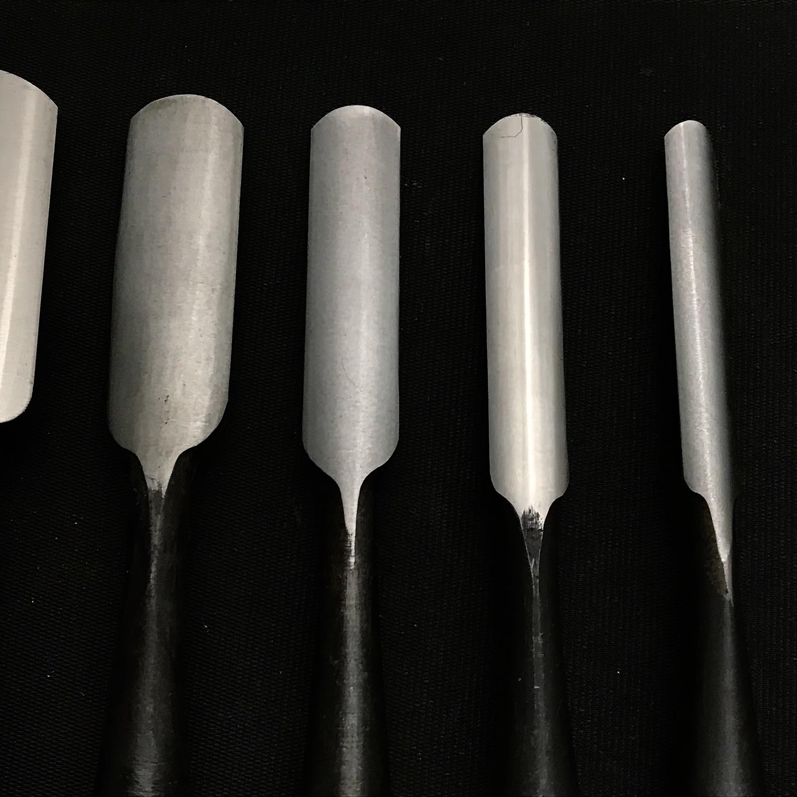 #6 旧蔵 外丸ノミセット 白鋼 掘り出し物 外丸組鑿 外丸ノミ