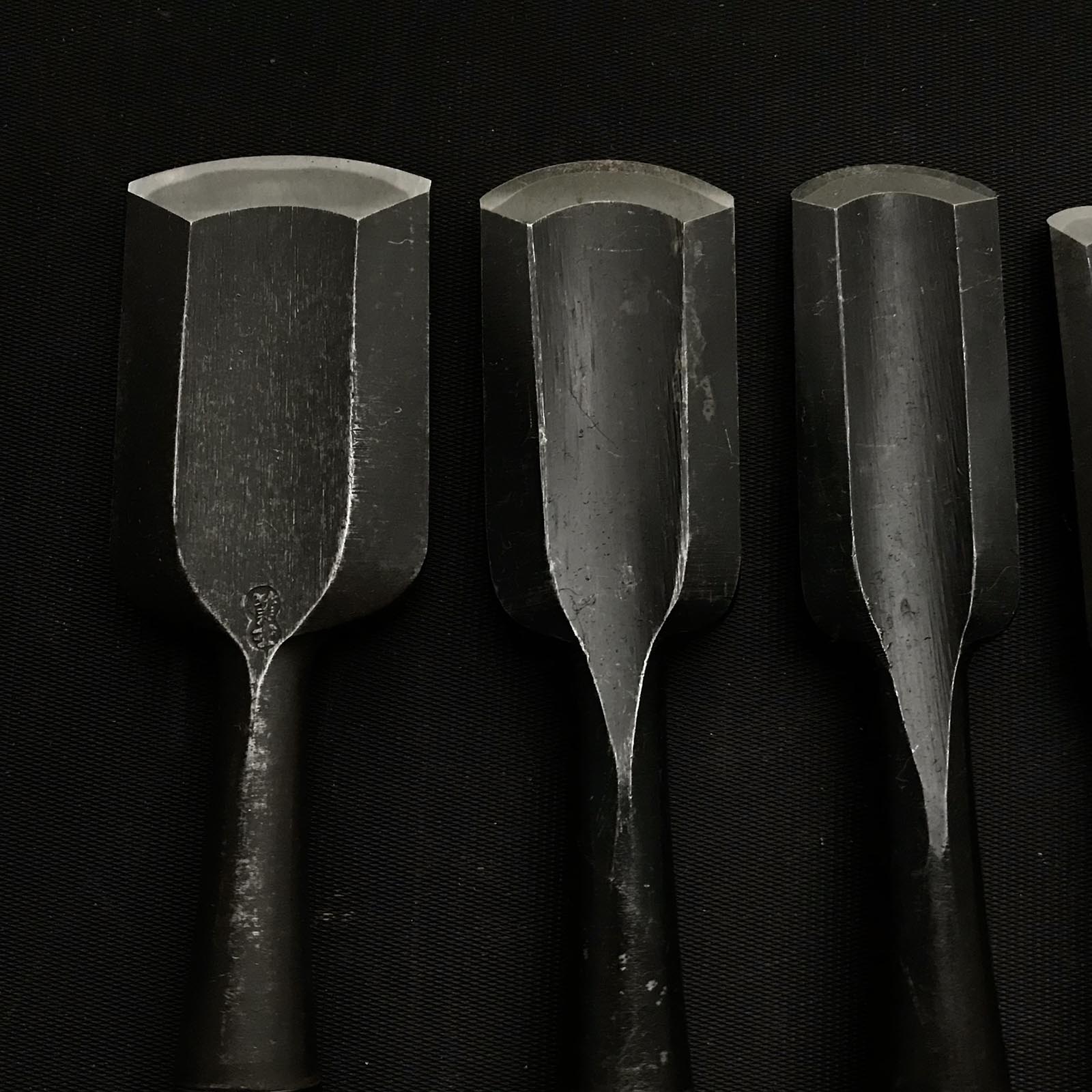 #7 旧蔵 外丸ノミセット 白鋼 掘り出し物 外丸組鑿 7本組 外丸ノミ