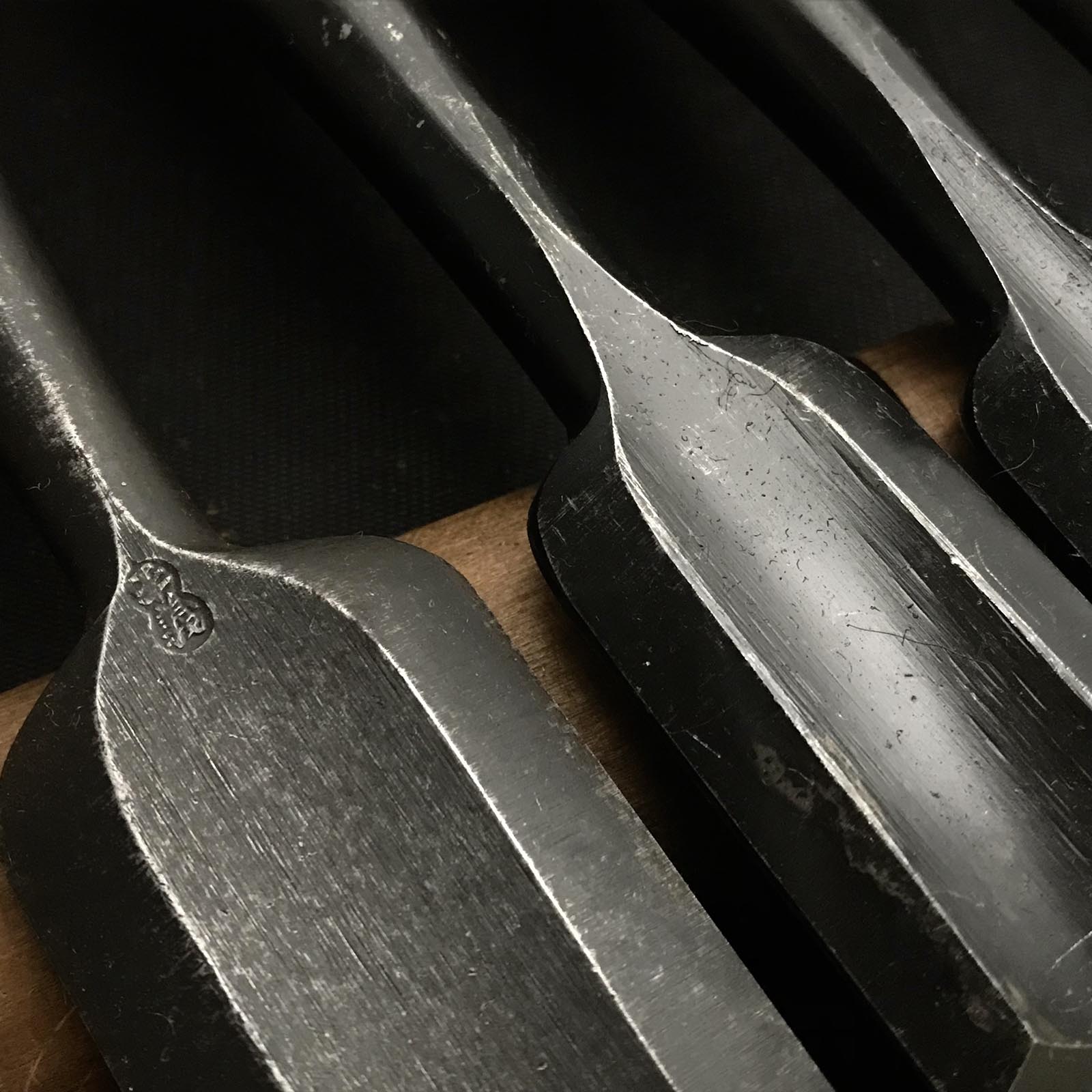 #7 旧蔵 外丸ノミセット 白鋼 掘り出し物 外丸組鑿 7本組 外丸ノミ