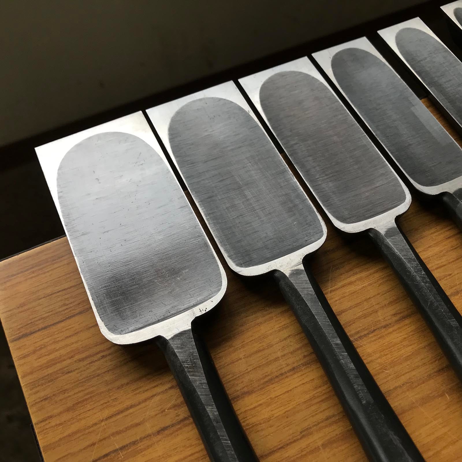 Fujihiro Slick Chisels by Chuutarou Imai 今井忠太郎作 二治弘 穴屋鑿 15,24,30,36,42,48mm