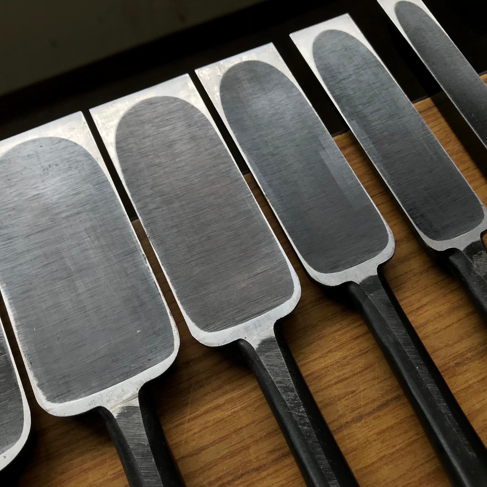Fujihiro Slick Chisels by Chuutarou Imai 今井忠太郎作 二治弘 穴屋鑿 15,24,30,36,42,48mm