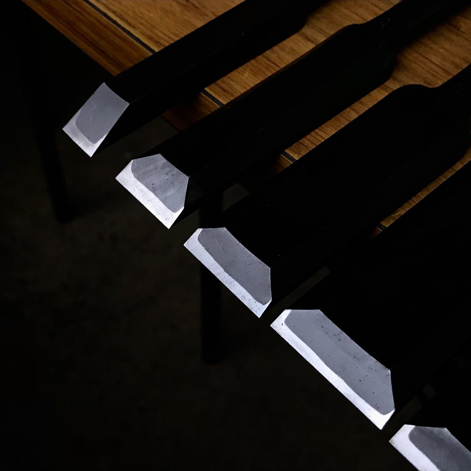 Fujihiro Slick Chisels by Chuutarou Imai 今井忠太郎作 二治弘 穴屋鑿 15,24,30,36,42,48mm