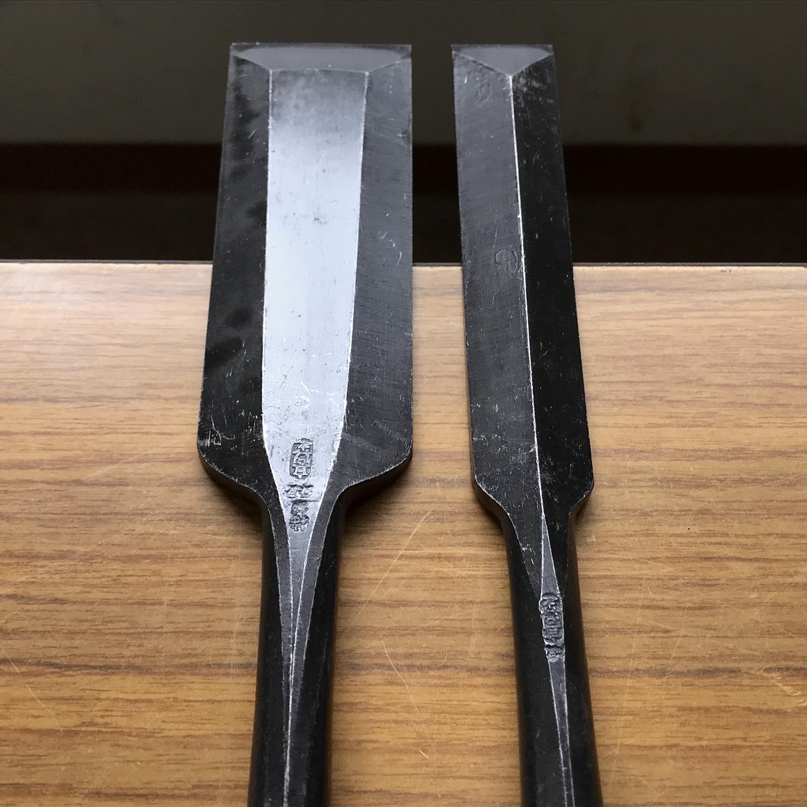 Old stock Takashiba Slick Chisels set 掘出し物 高芝 穴屋組鑿 42,24mm