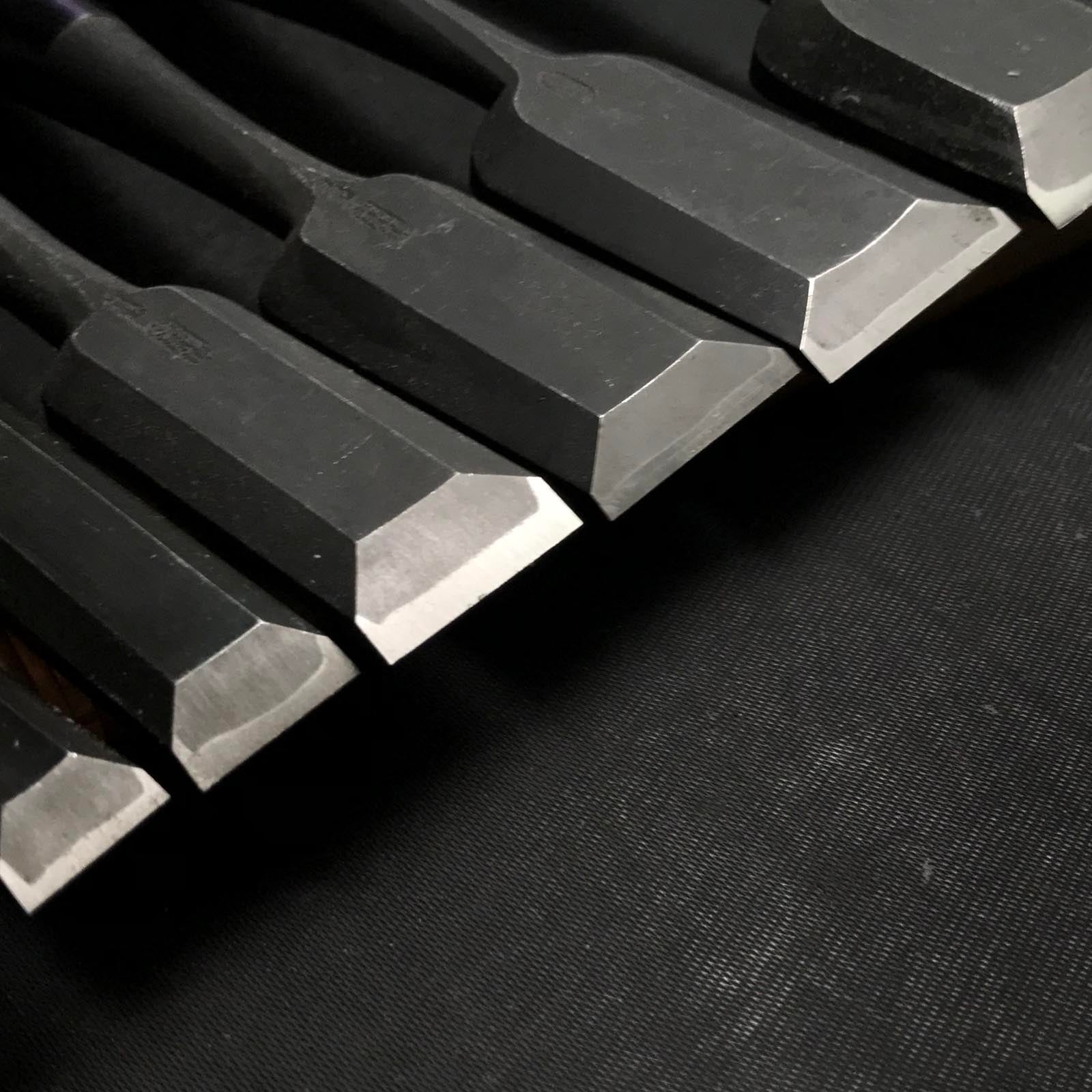 #M117 Mixed set for beginner Bench chisels set by unknown smith バラ鑿合わせ 初心者におすすめ 追入組鑿 作者不明 Oirenomi