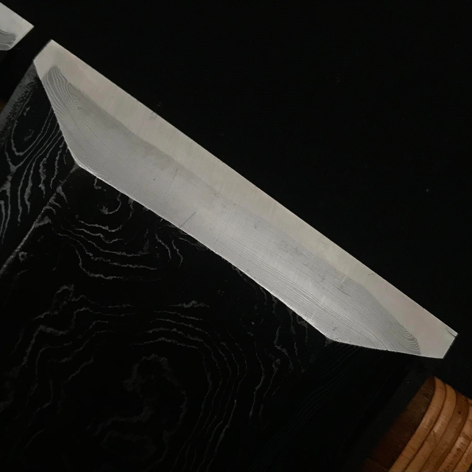 Sukemasa Extra width Timber chisels with white steel 助正 墨流し 幅広叩き鑿 75,90mm Tatakinomi