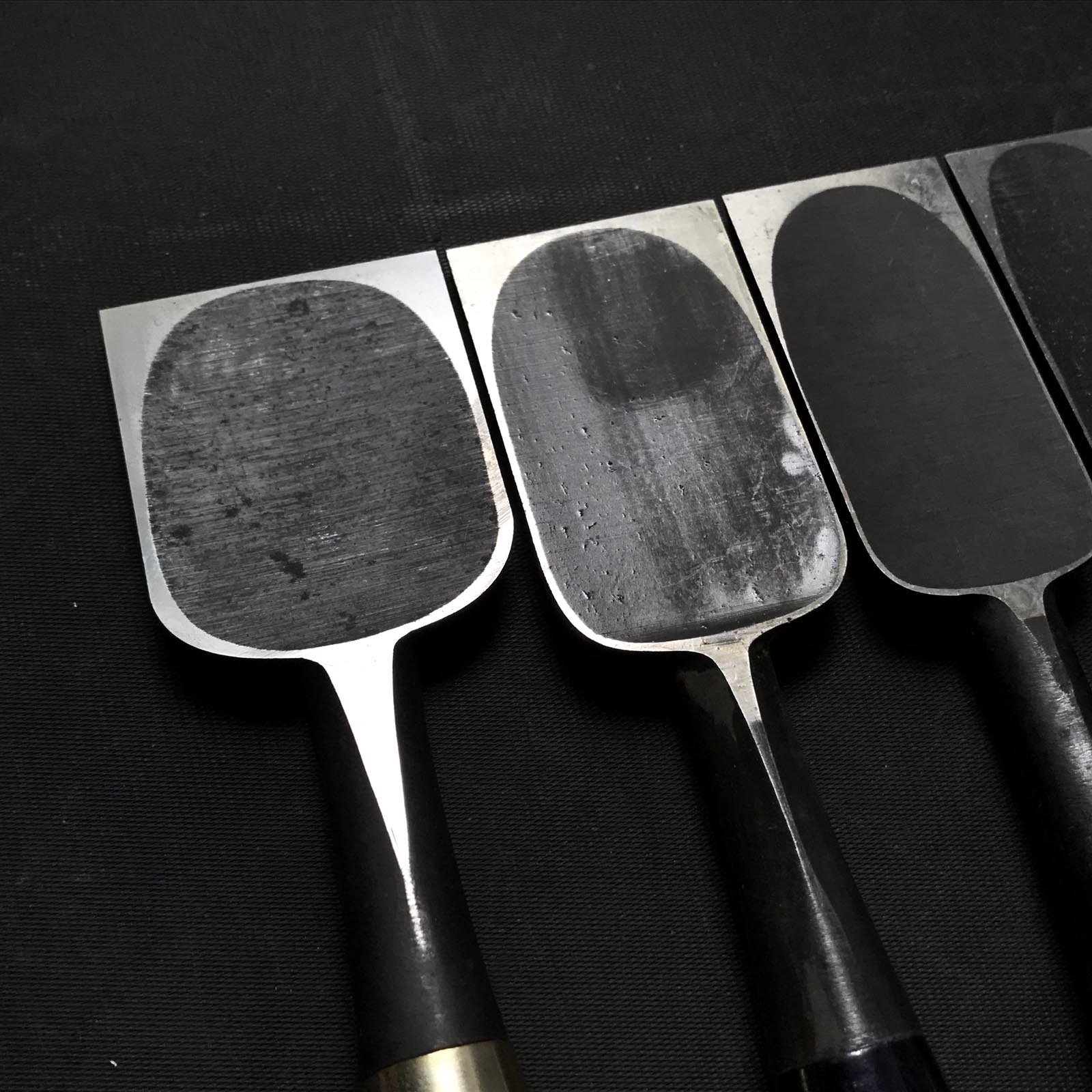 #M121 Mixed set for beginner Bench chisels set by unknown smith バラ鑿合わせ 初心者におすすめ 追入組鑿 作者不明 Oirenomi