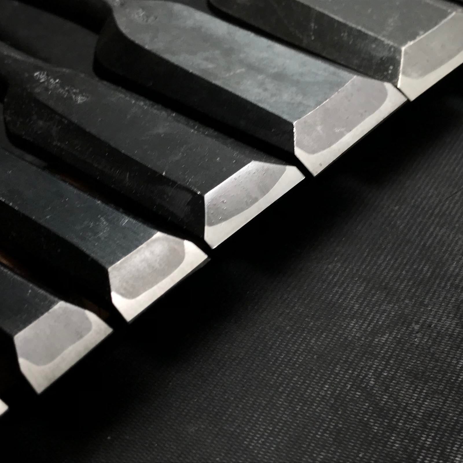 #M121 Mixed set for beginner Bench chisels set by unknown smith バラ鑿合わせ 初心者におすすめ 追入組鑿 作者不明 Oirenomi