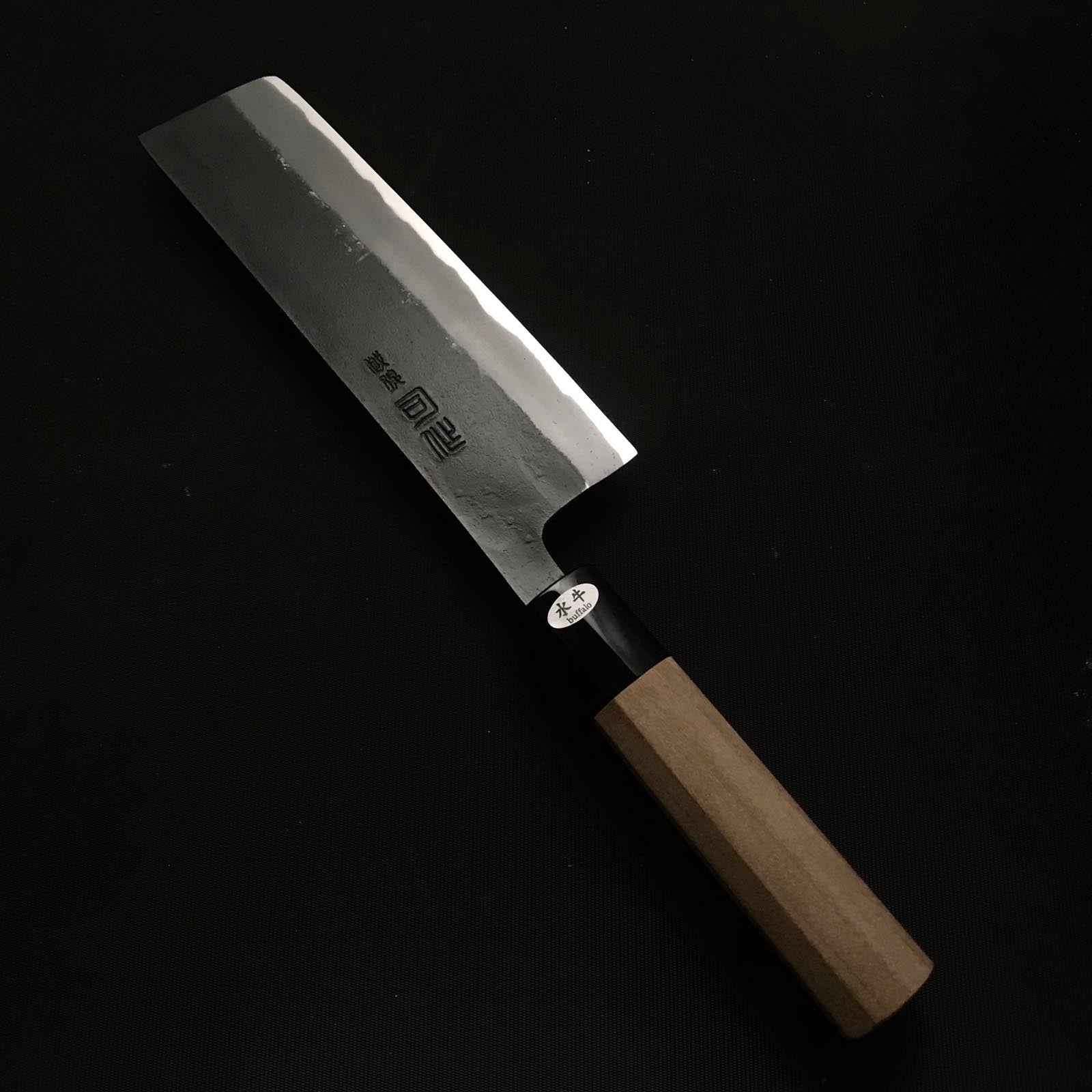 Tsukasasaku Kurouchi Nakiri Bocho 司作 黒打 菜切包丁 165mm