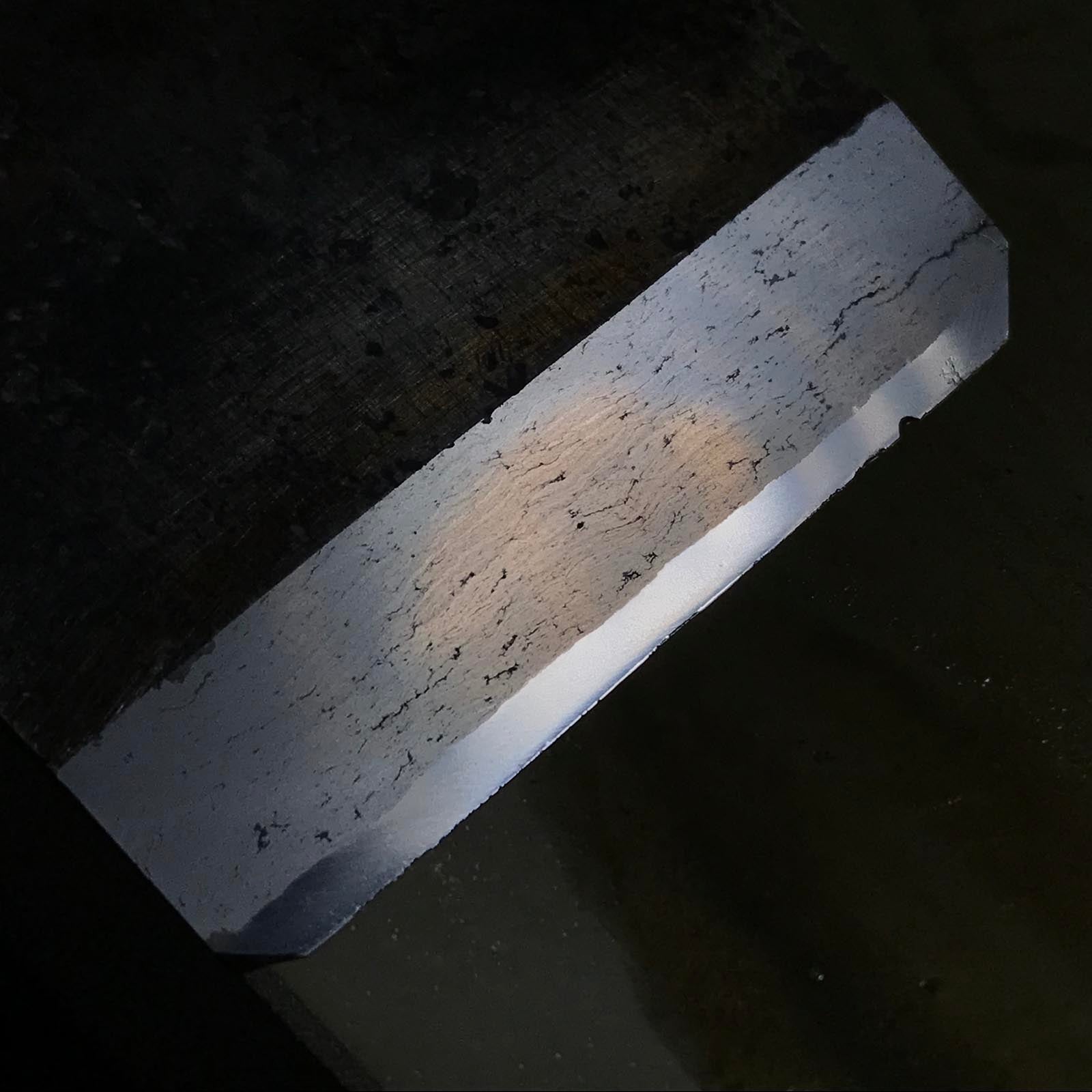 Unknown Yama #2 Uchikumori Suita Toishi? From collection Japanese Natural finishing Stones 蔵出し 天然仕上げ砥石 山不明 墨流し 内曇砥? 天井巣板?