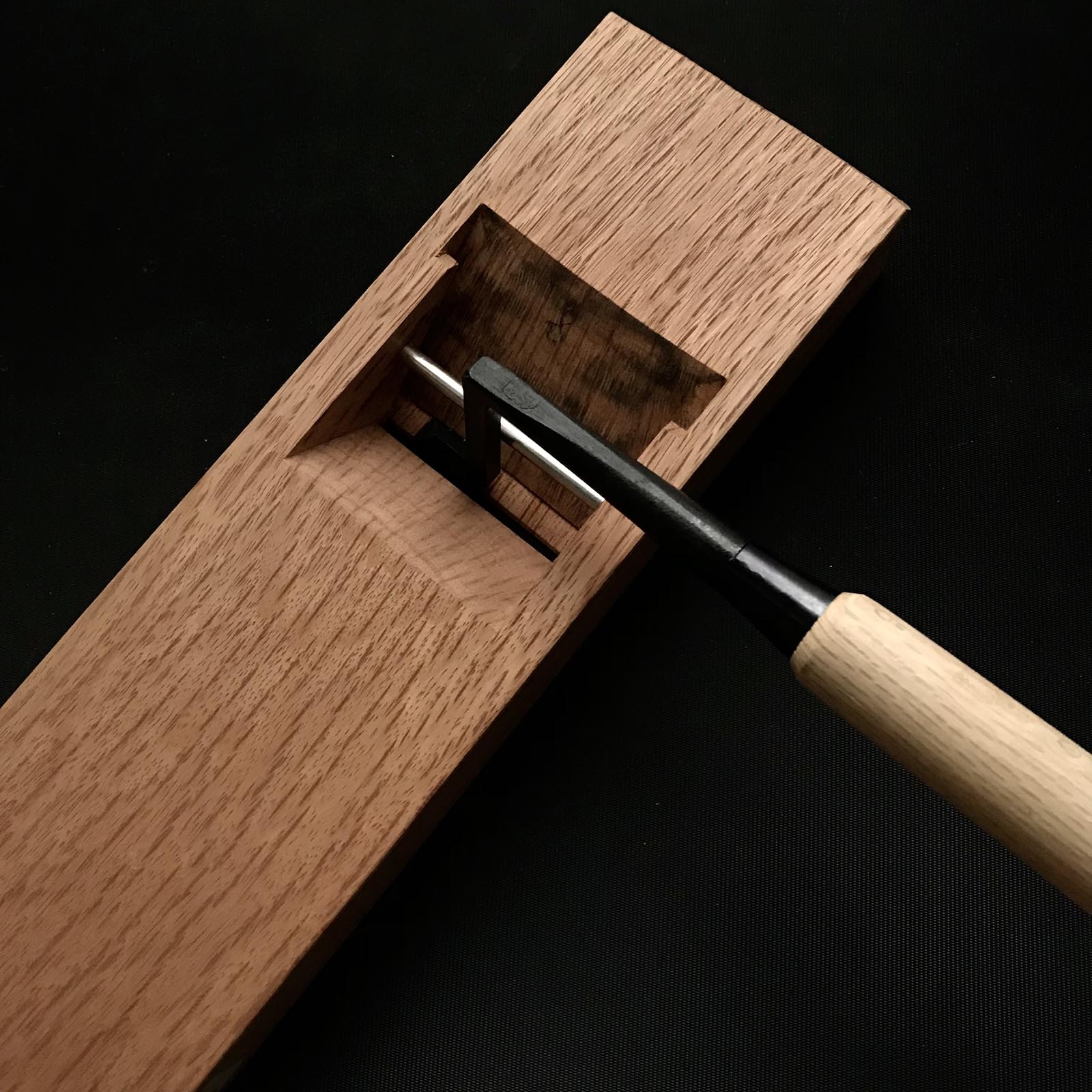 Ouchi Trowel chisel (Kote nomi) For Plane's wooden body  四代目大内俊明作 宗家大内 鉋台用 鏝鑿  9mm