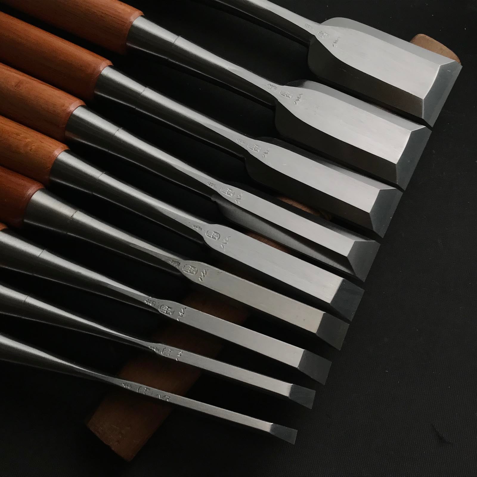 四代目助丸 碓氷淑郎 ハイス叩鑿 Sukemaru 4th High-Speed Steel Timber chisels by Usui Yoshio Tatakinomi