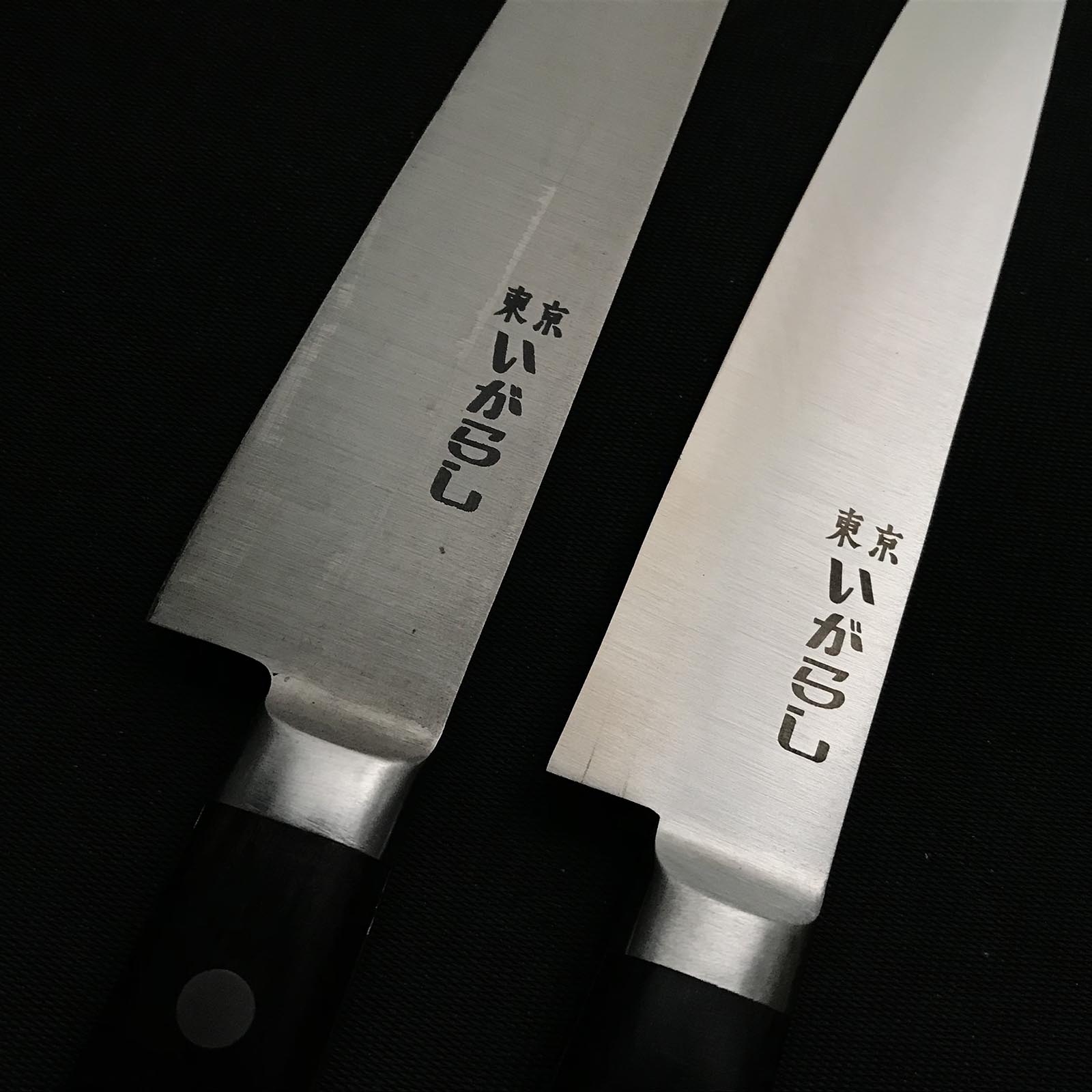 old stock Igarashi Petit knife with Swedish Steel 掘出し物 いがらし ペティナイフ スウェーデン 135,150mm