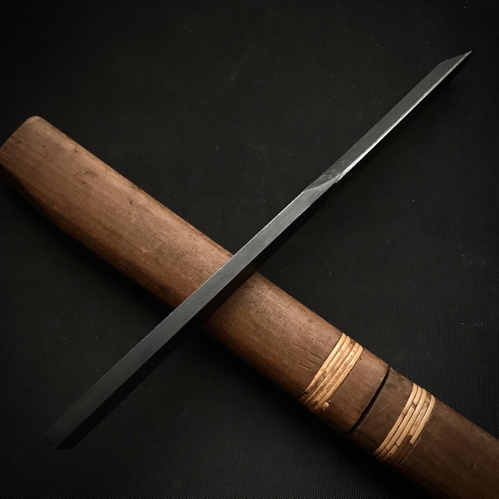 Hirotsugu Kensaki Knives Finished by Kurashige Eisuke 廣貢 剣先 倉重栄助仕上げ 桐箱付 24mm