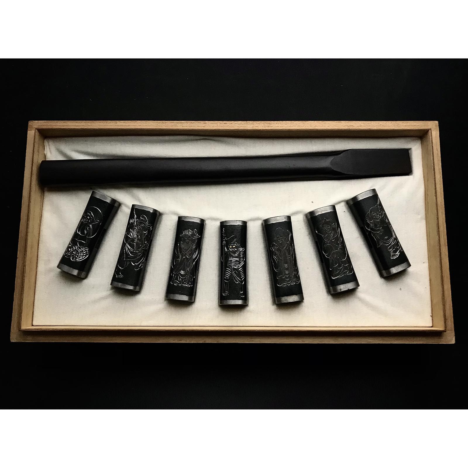 掘り出し物 馬場正行氏 七福神玄翁セット 四角玄翁 80匁