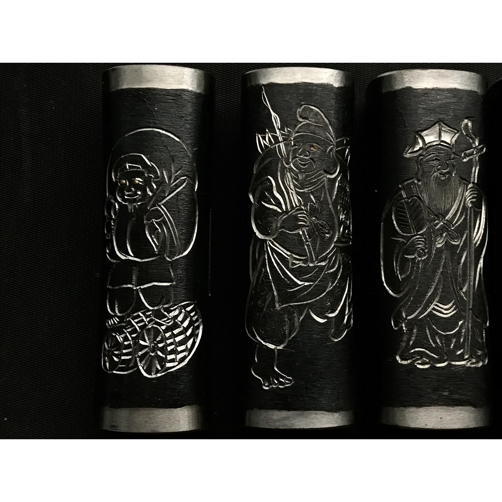 掘り出し物 馬場正行氏 七福神玄翁セット 四角玄翁 80匁