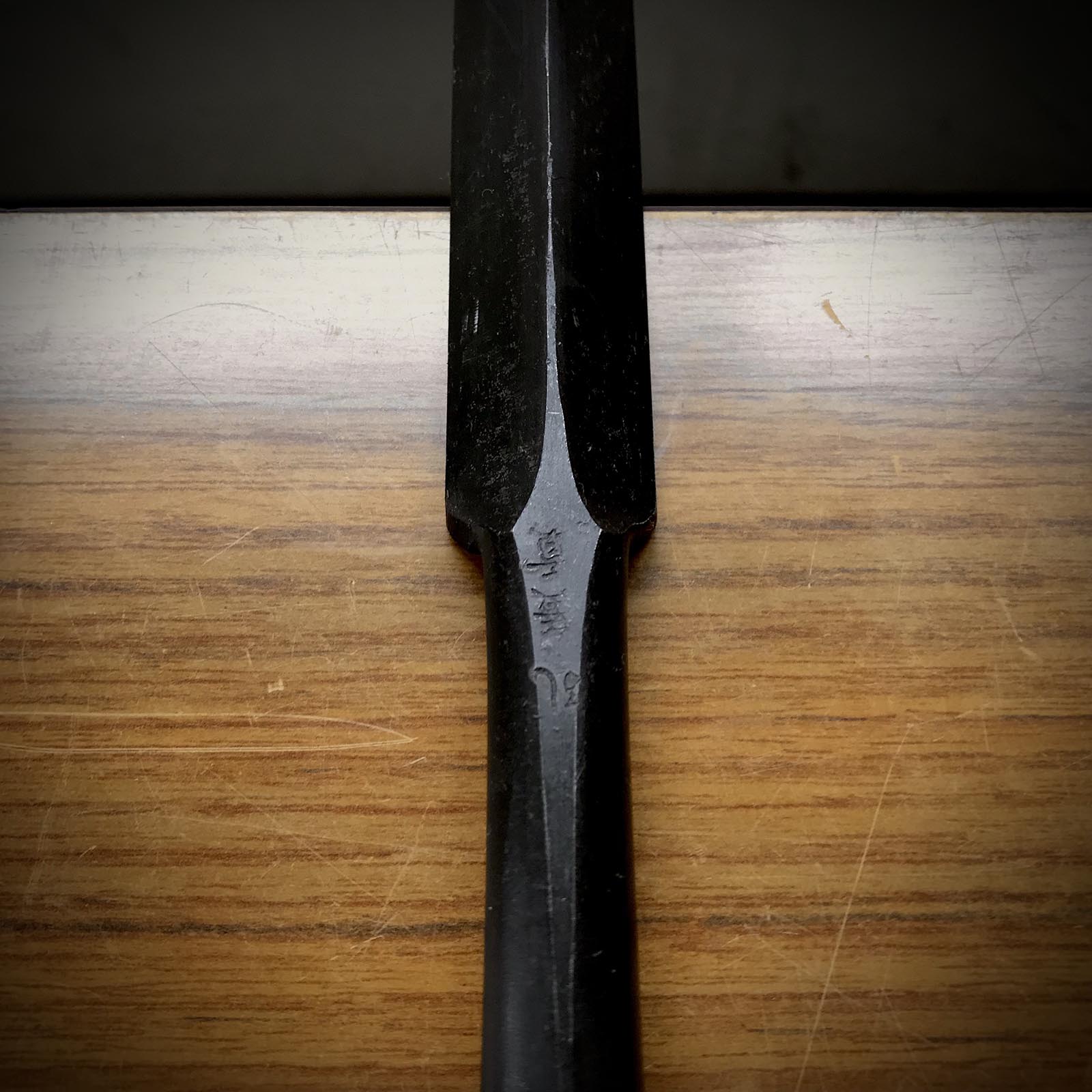 旧蔵 広次 アリ ノミ (大月のみ、本月のみ) 掘り出し物 廣貢 本突き鎬鑿 24mm