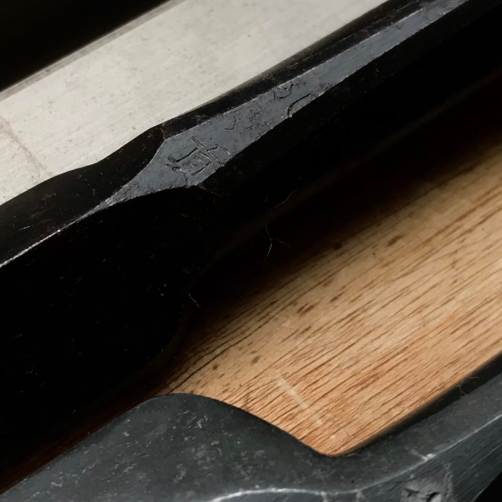 旧蔵 広次 鑿セット(大月のみ・本月のみ) 掘り出し物 廣貢 本突き組鑿 48mm 24mm