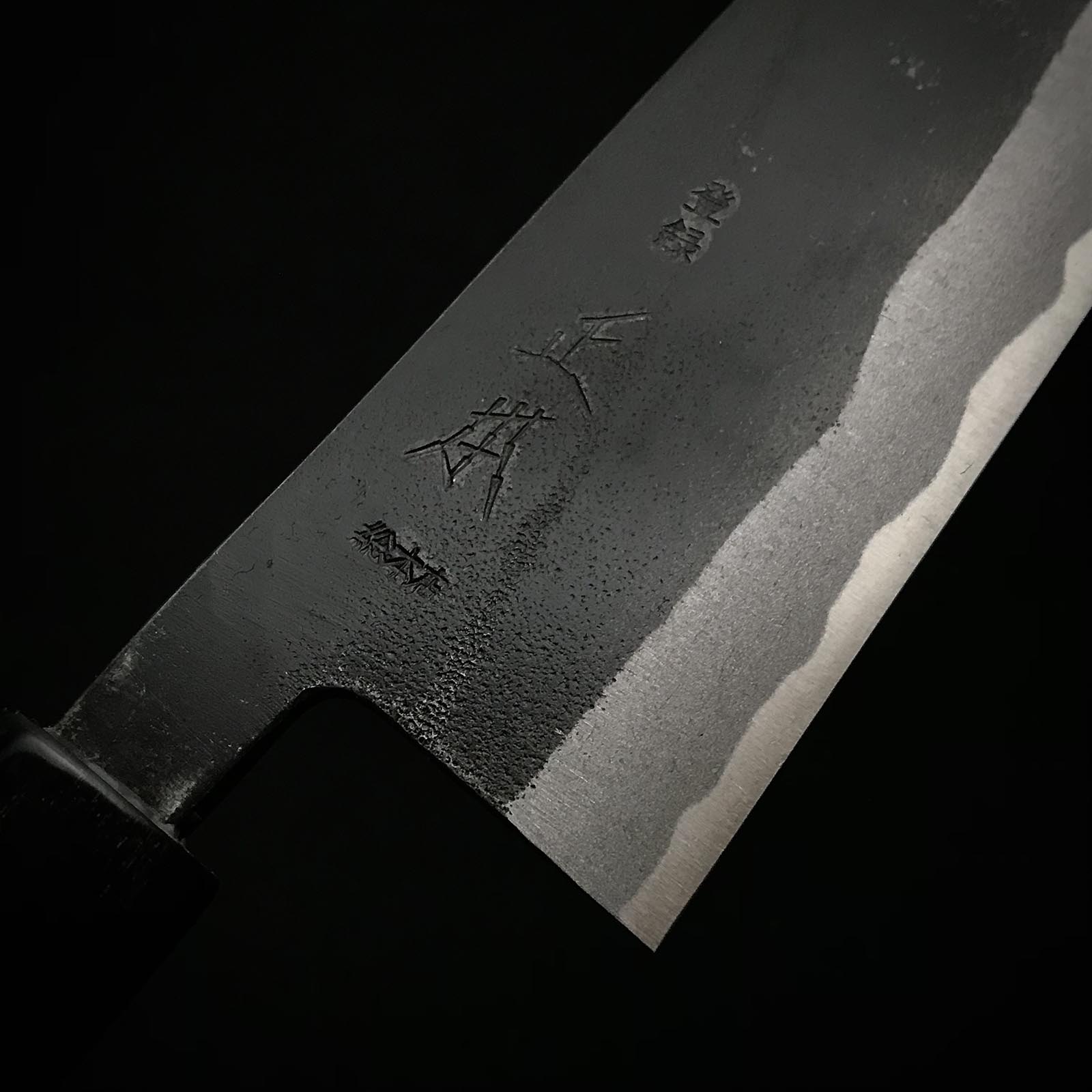 Masamoto Sohonten Santoku Knife with Blue steel 正本総本店 青紙鋼 水牛柄 三徳包丁 165mm