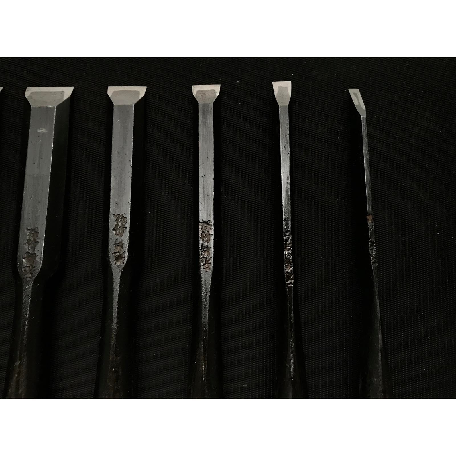 Old stock Funahiro Bench chisels set 蔵出し 元寿舟弘 船津祐司作 追入組鑿