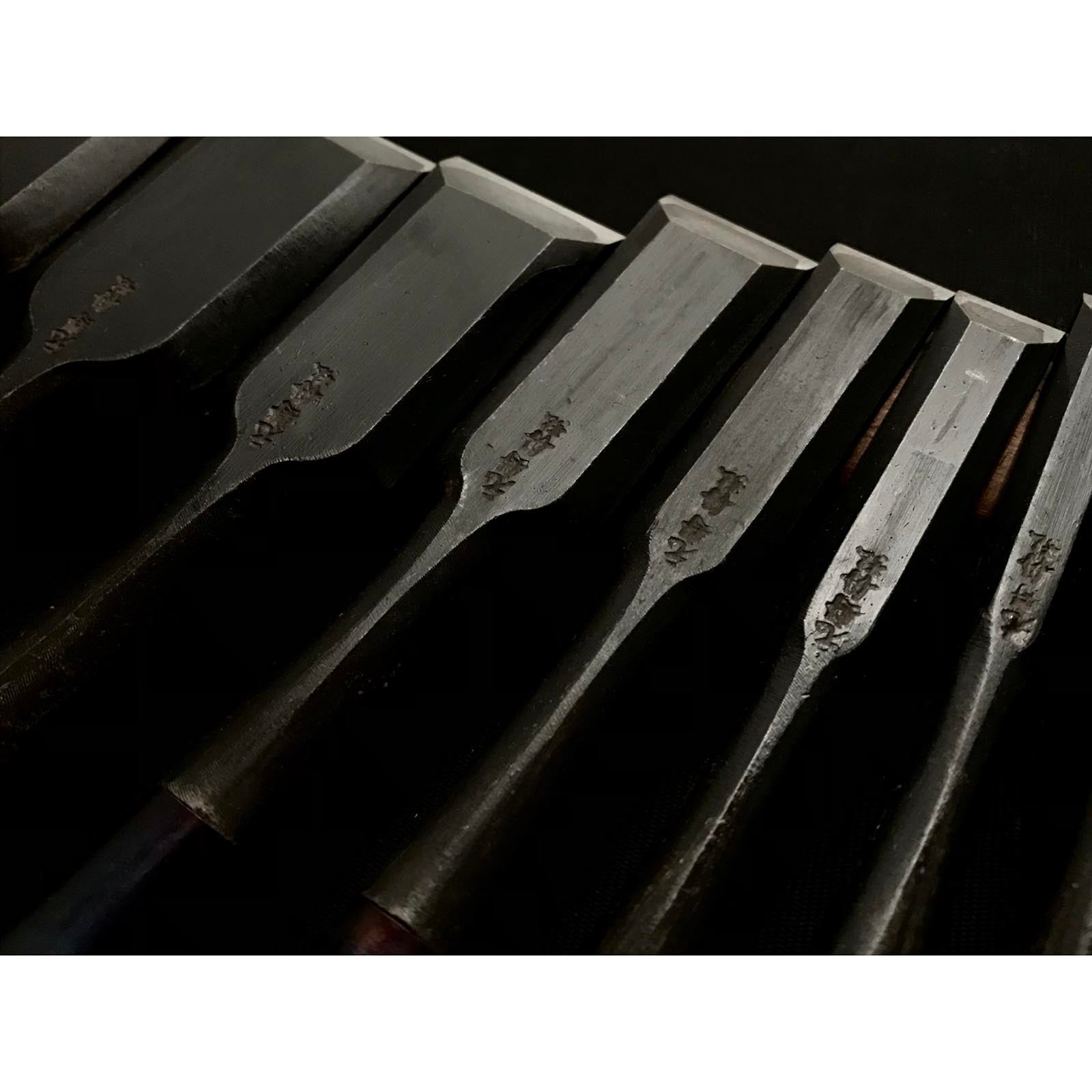 Old stock Funahiro Bench chisels set 蔵出し 元寿舟弘 船津祐司作 追入組鑿