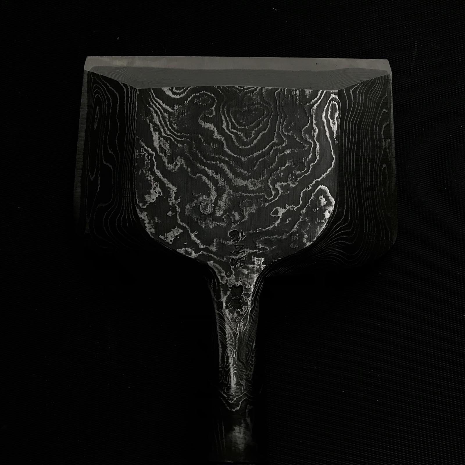 助政 #5 墨流し 特幅 卓上ノミ 助正作 墨流し 幅広追入鑿 90mm