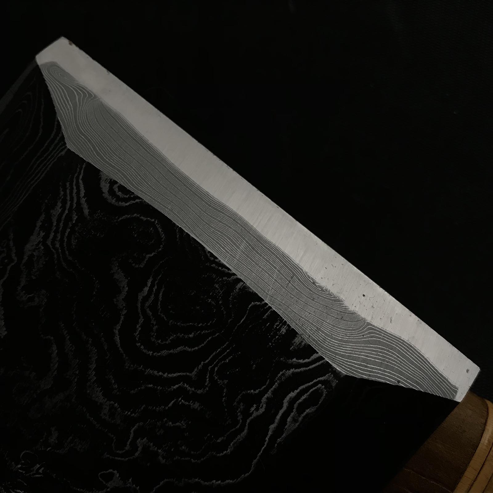 助政 #5 墨流し 特幅 卓上ノミ 助正作 墨流し 幅広追入鑿 90mm