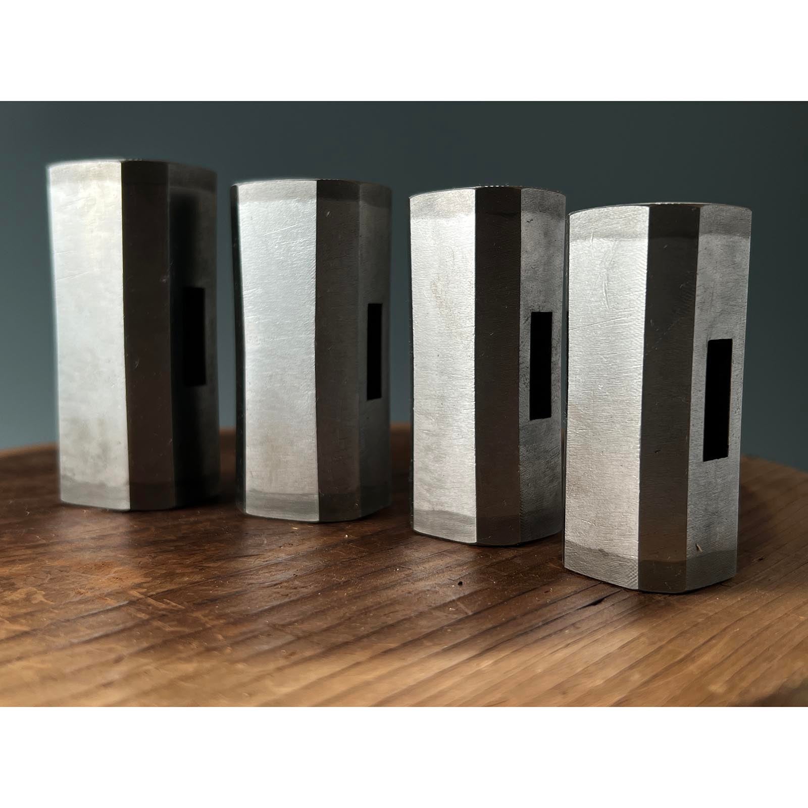 Doshinsai Masatsura Silver Hand made Pasting steel Octagon Daruma Hammers 卯 道心斎正行 馬場正行氏作 鋼付八角ダルマ玄翁 100,120,150,200匁