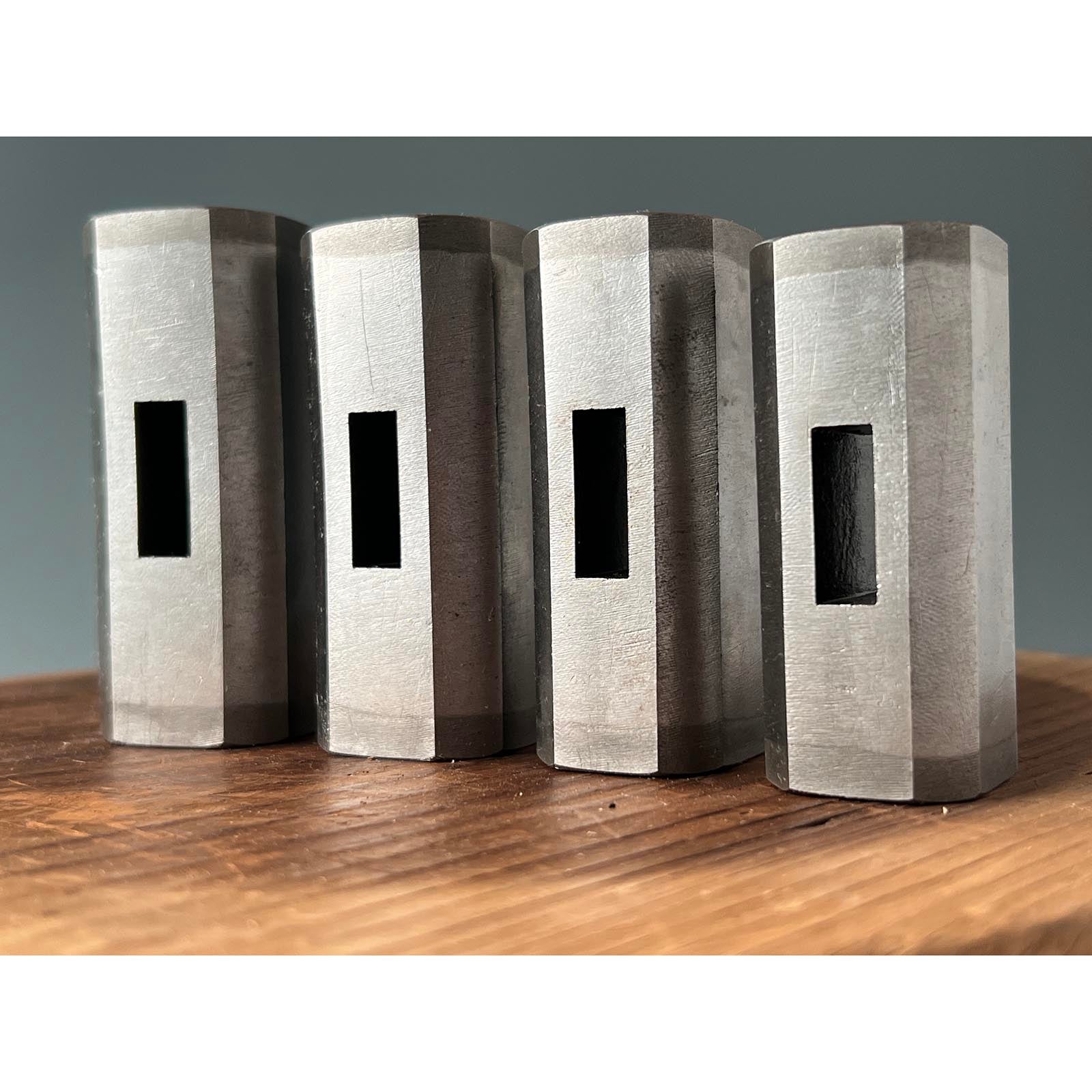 Doshinsai Masatsura Silver Hand made Pasting steel Octagon Daruma Hammers 卯 道心斎正行 馬場正行氏作 鋼付八角ダルマ玄翁 100,120,150,200匁