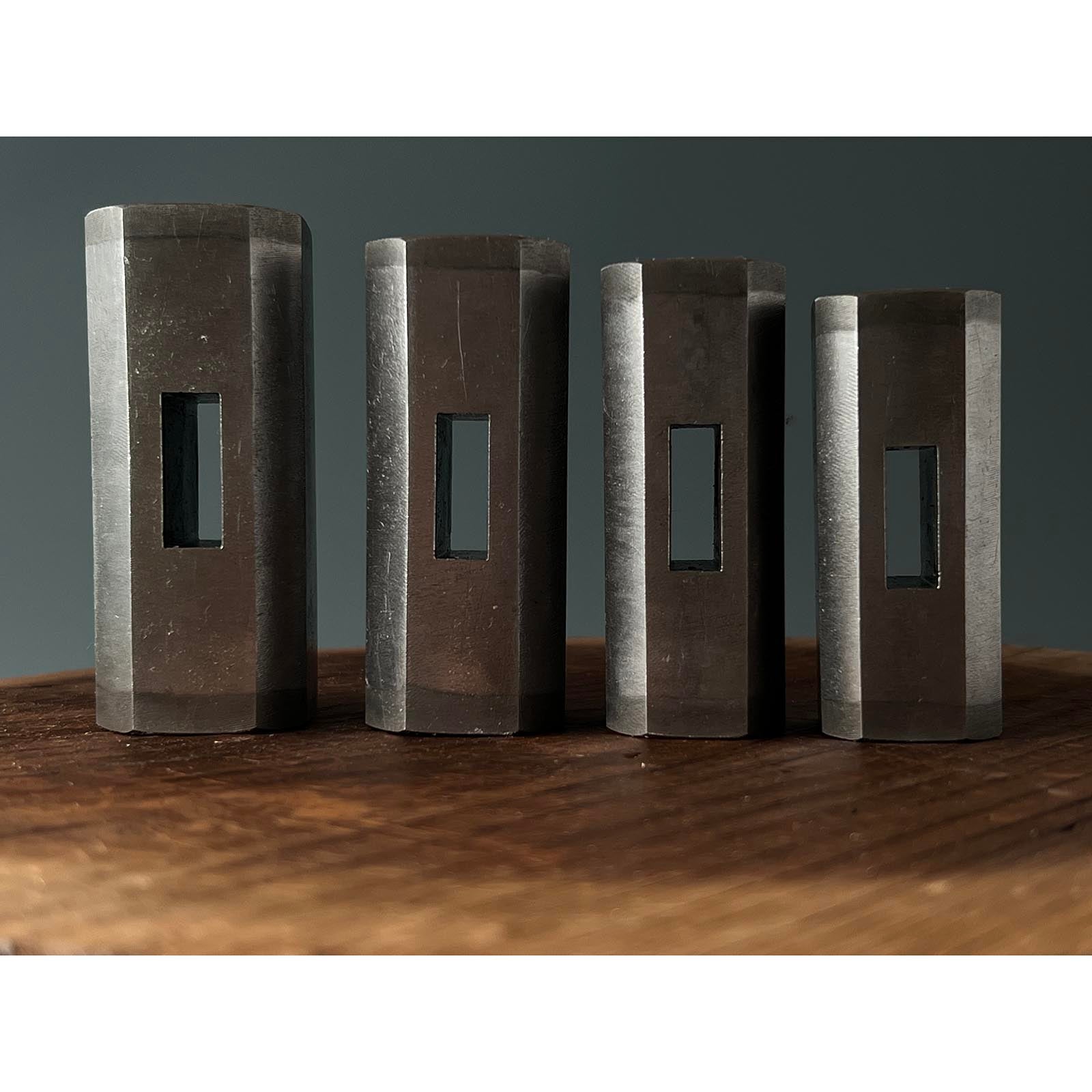 Doshinsai Masatsura Silver Hand made Pasting steel Octagon Daruma Hammers 卯 道心斎正行 馬場正行氏作 鋼付八角ダルマ玄翁 100,120,150,200匁