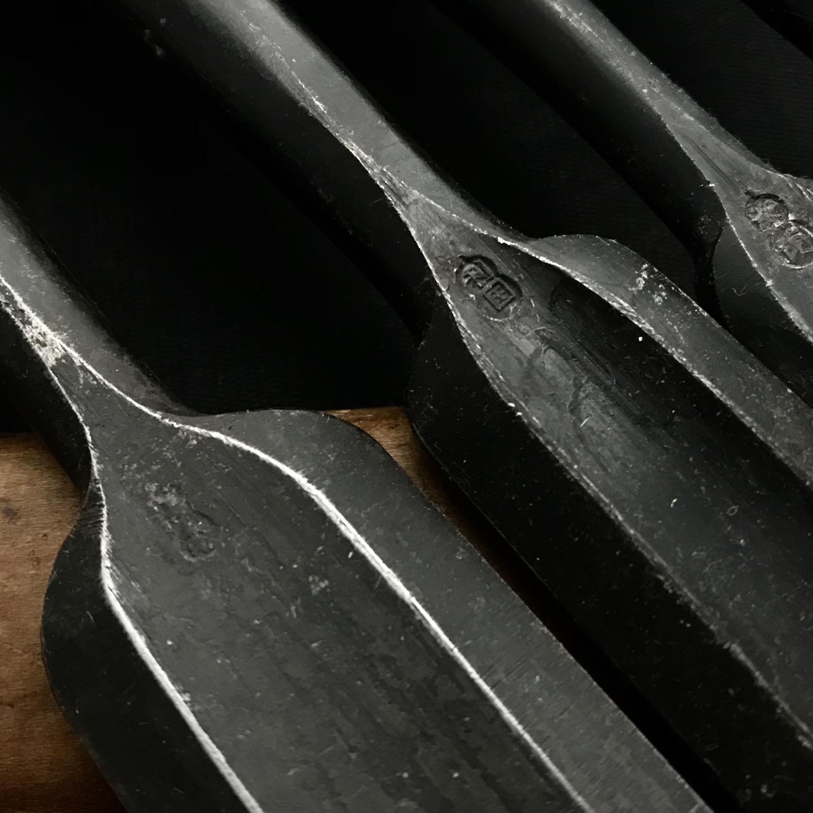 #10 旧蔵 外丸ノミセット 白鋼 掘り出し物 外丸組鑿 5本組 外丸ノミ