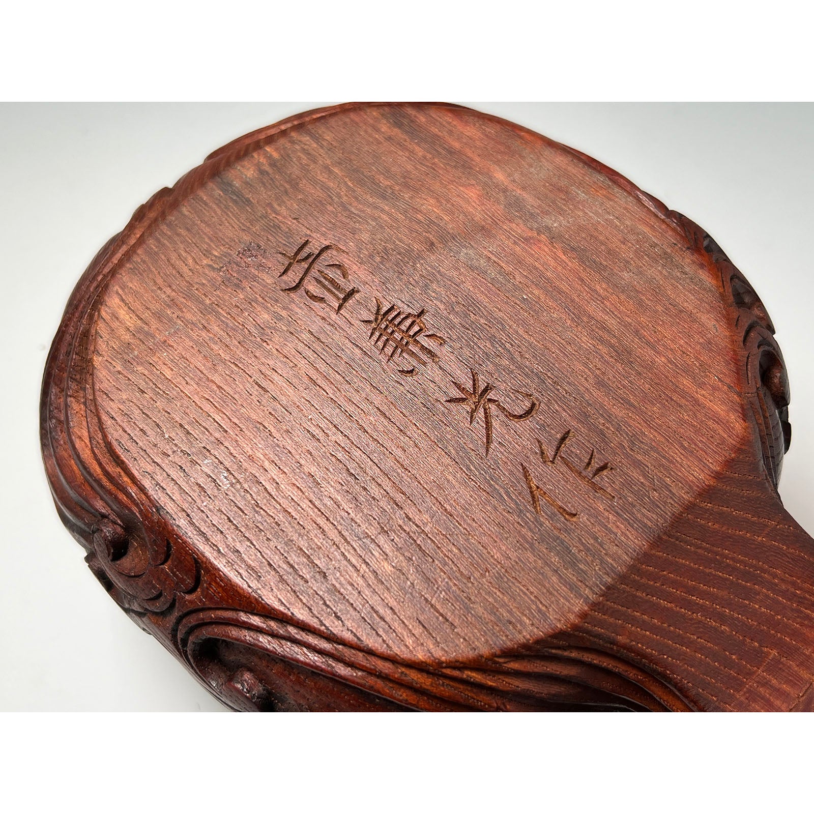 #ST42 Japanese Carpenter Ink Pot Traditional Measuring Tools Sumitsubo by Tsubo-Kanemitsu 壺兼光作 墨壺 欅 420mm