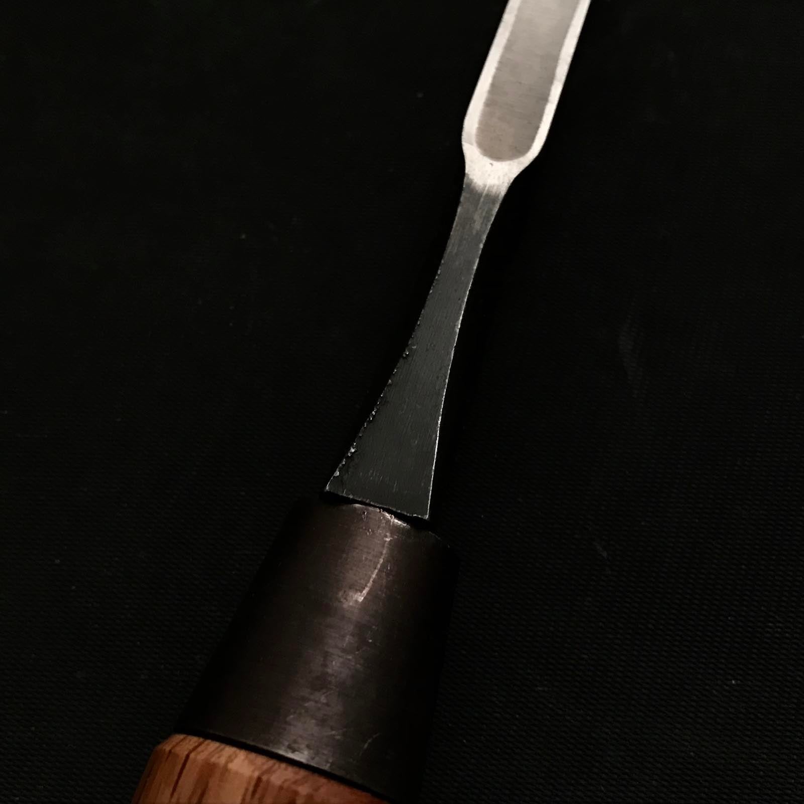 Old stock Sukemasa Mortise chisels with white steel 掘出し物 助正 向待鑿 Mukomachinomi 9mm