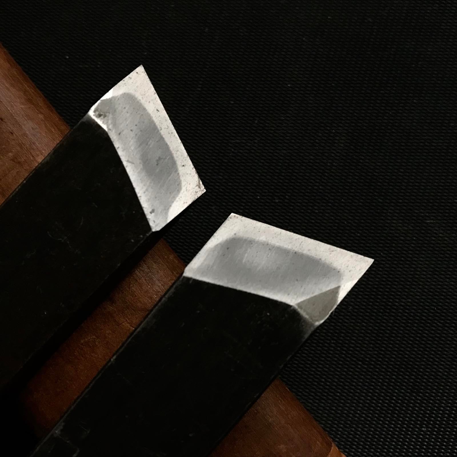 Old stock Damekiri Oblique chisels Set イスカダメ切り鑿 セット 18mm