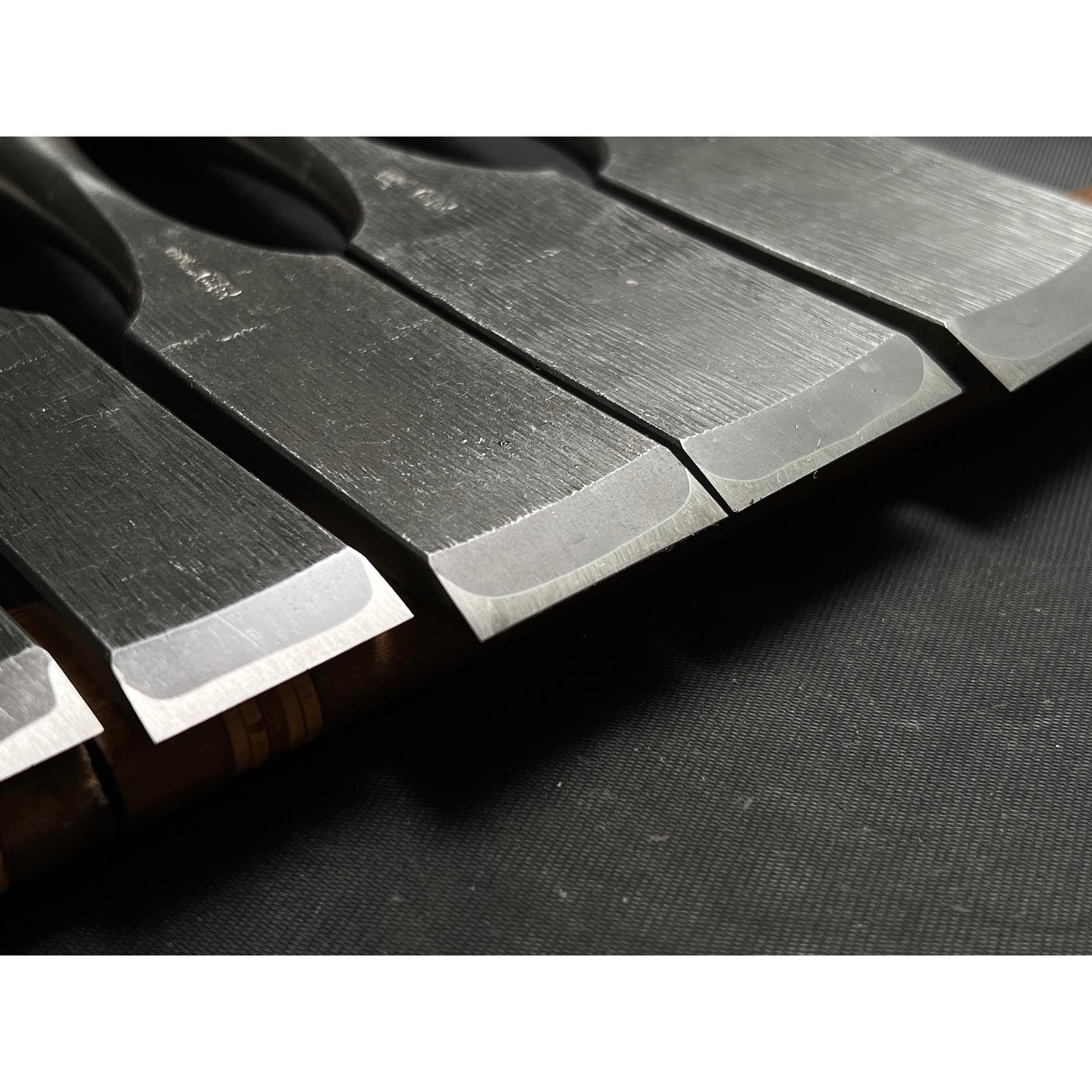 Old stock Sukemaru 3rd Damekiri chisels set with Triple ura 掘出し物 三代助丸作 碓氷金三郎氏 ダメ切り7本組鑿 Damekirinomi