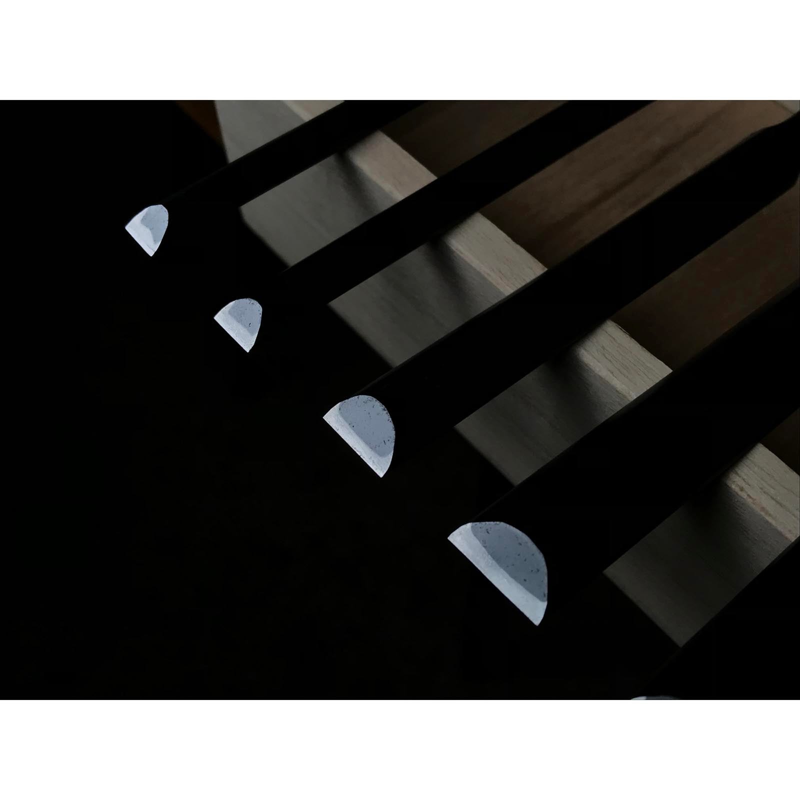 Fujihiro Koumaru Type Paring chisels set by Chuutarou Imai 今井忠太郎作 二治弘 甲丸薄組鑿 Usuinomi